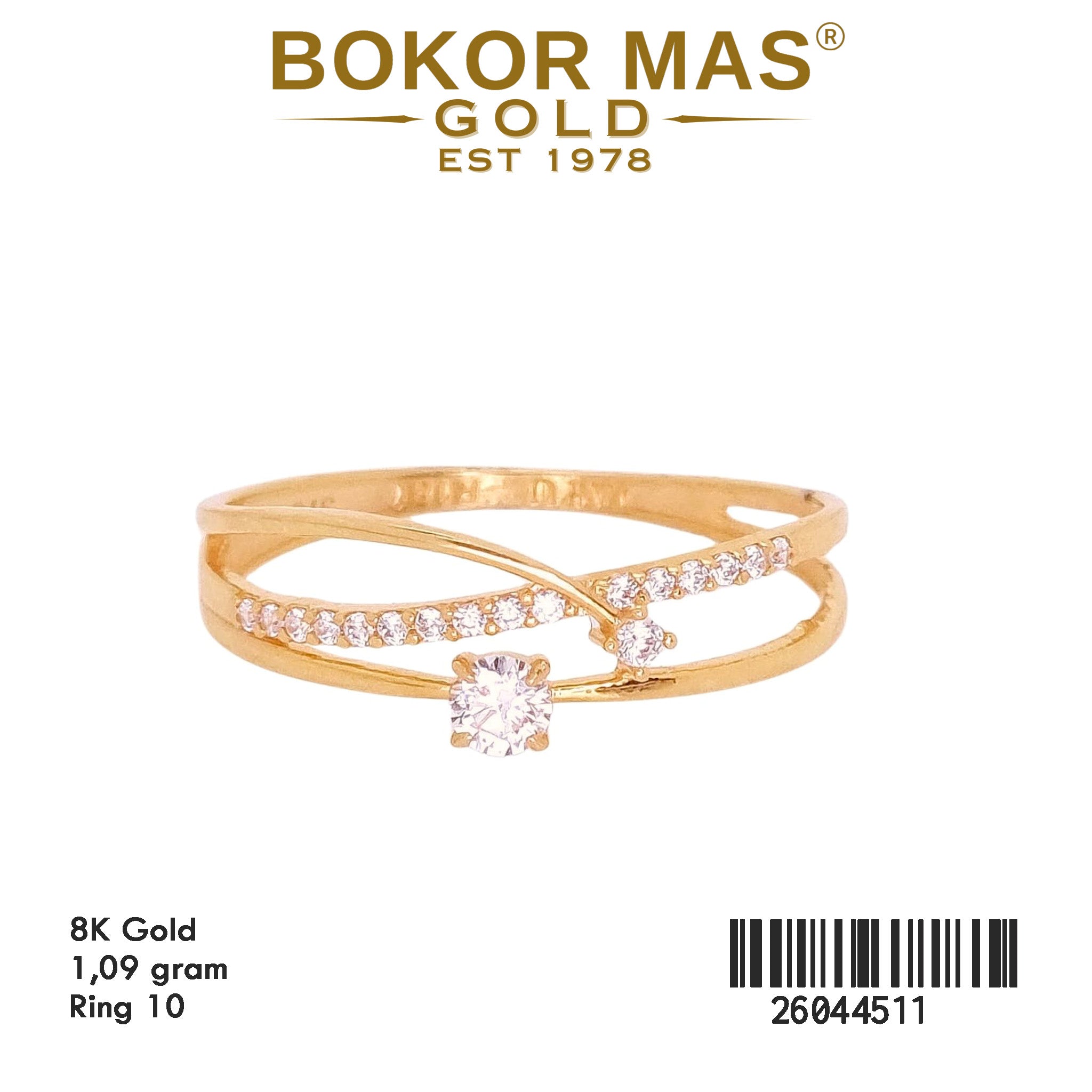 Cincin Variasi Permata Layer - 26044511 - 8K
