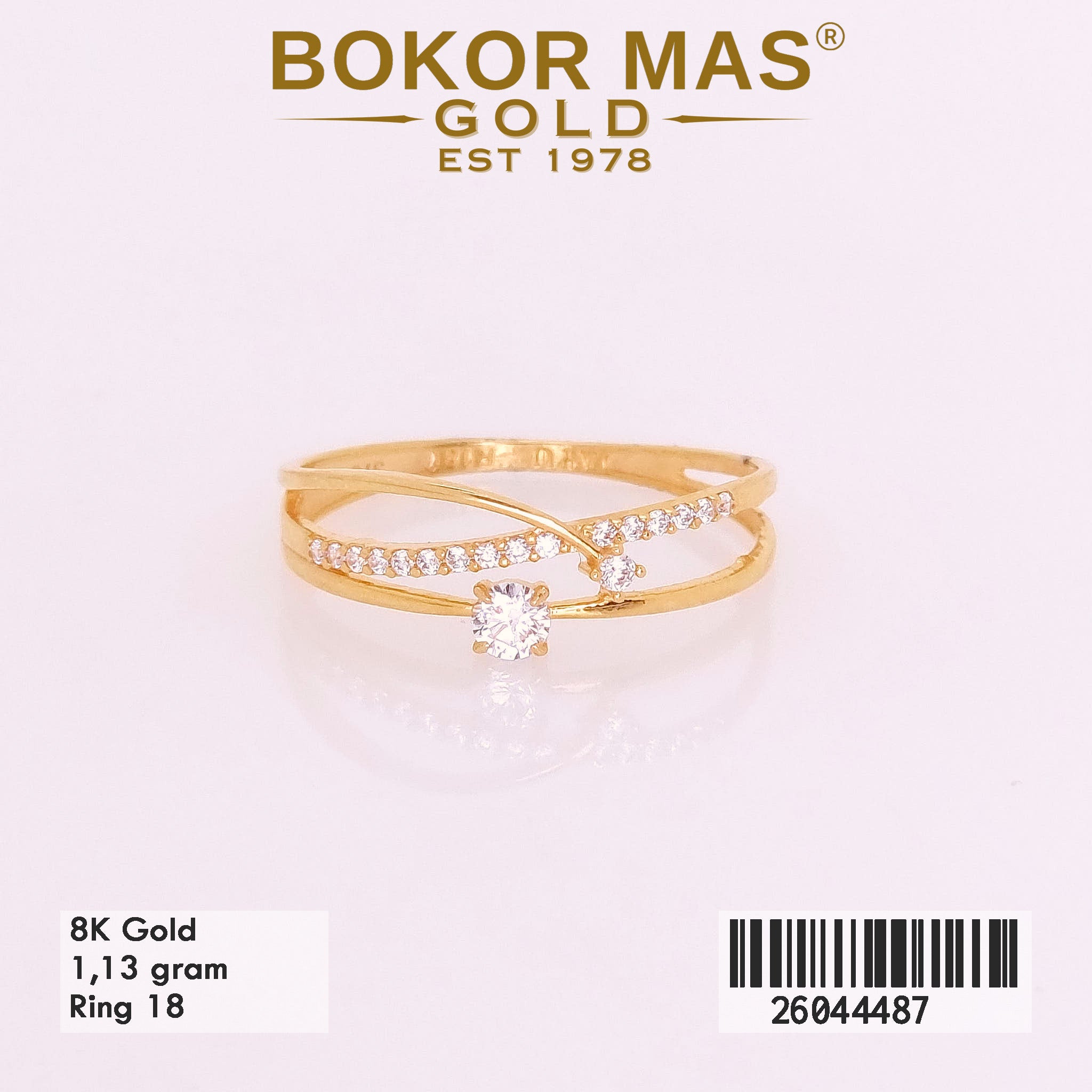 Cincin Variasi Permata Layer - 26044487 - 8K