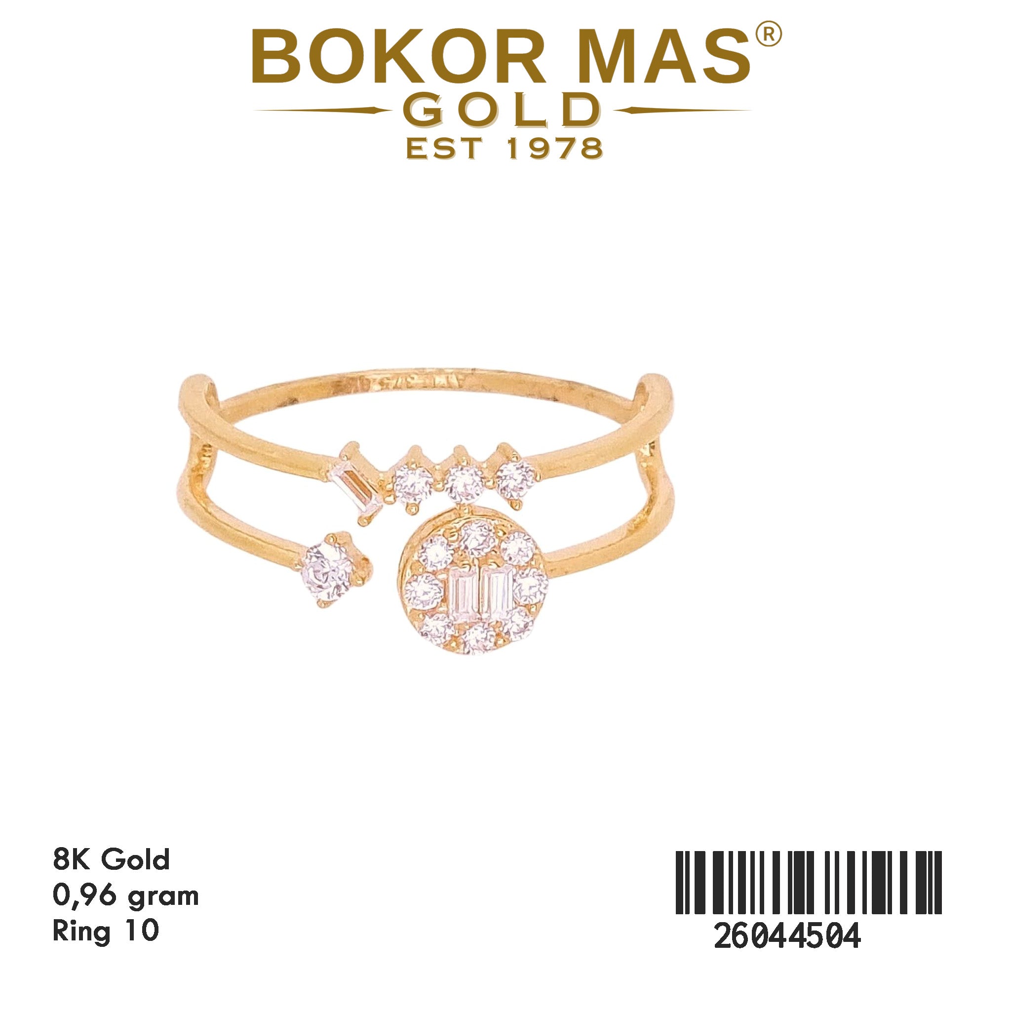 Cincin Variasi Permata Layer - 26044504 - 8K