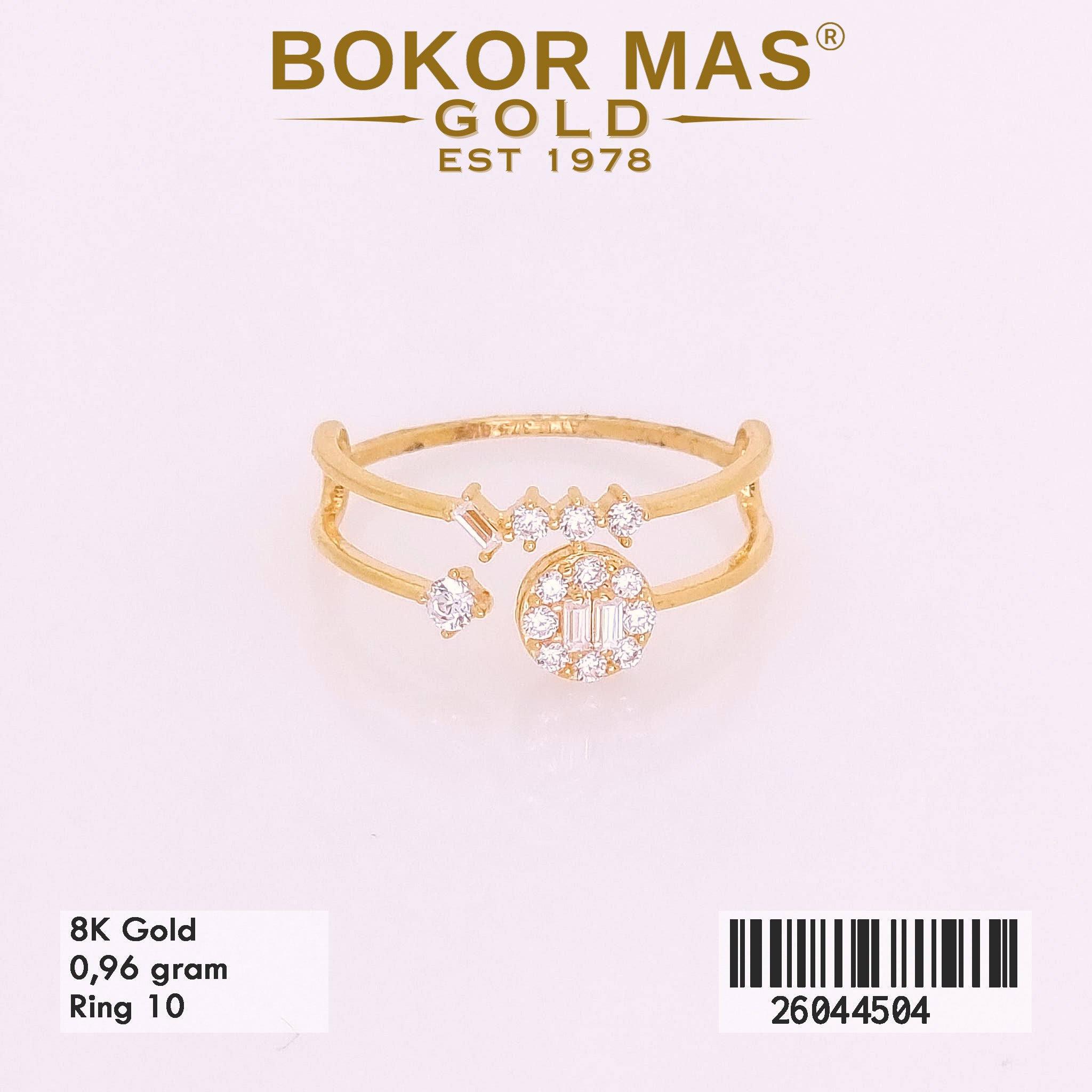 Cincin Variasi Permata Layer - 26044504 - 8K