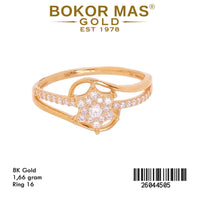 Cincin Variasi Permata Bunga - 26044505 - 8K