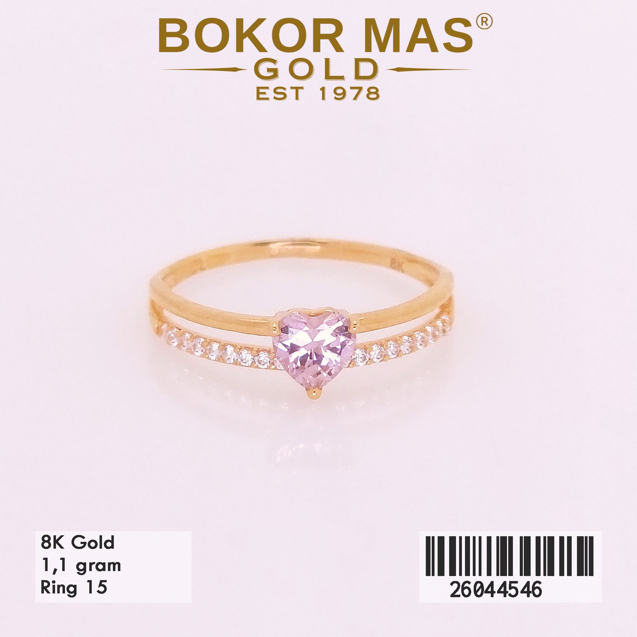 Cincin Variasi Permata Pink Layer - 26044546 - 8K