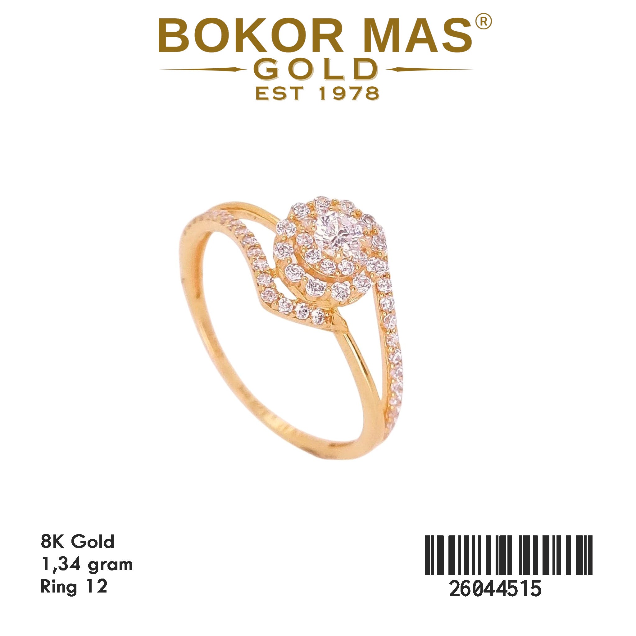Cincin Variasi Permata - 26044515 - 8K