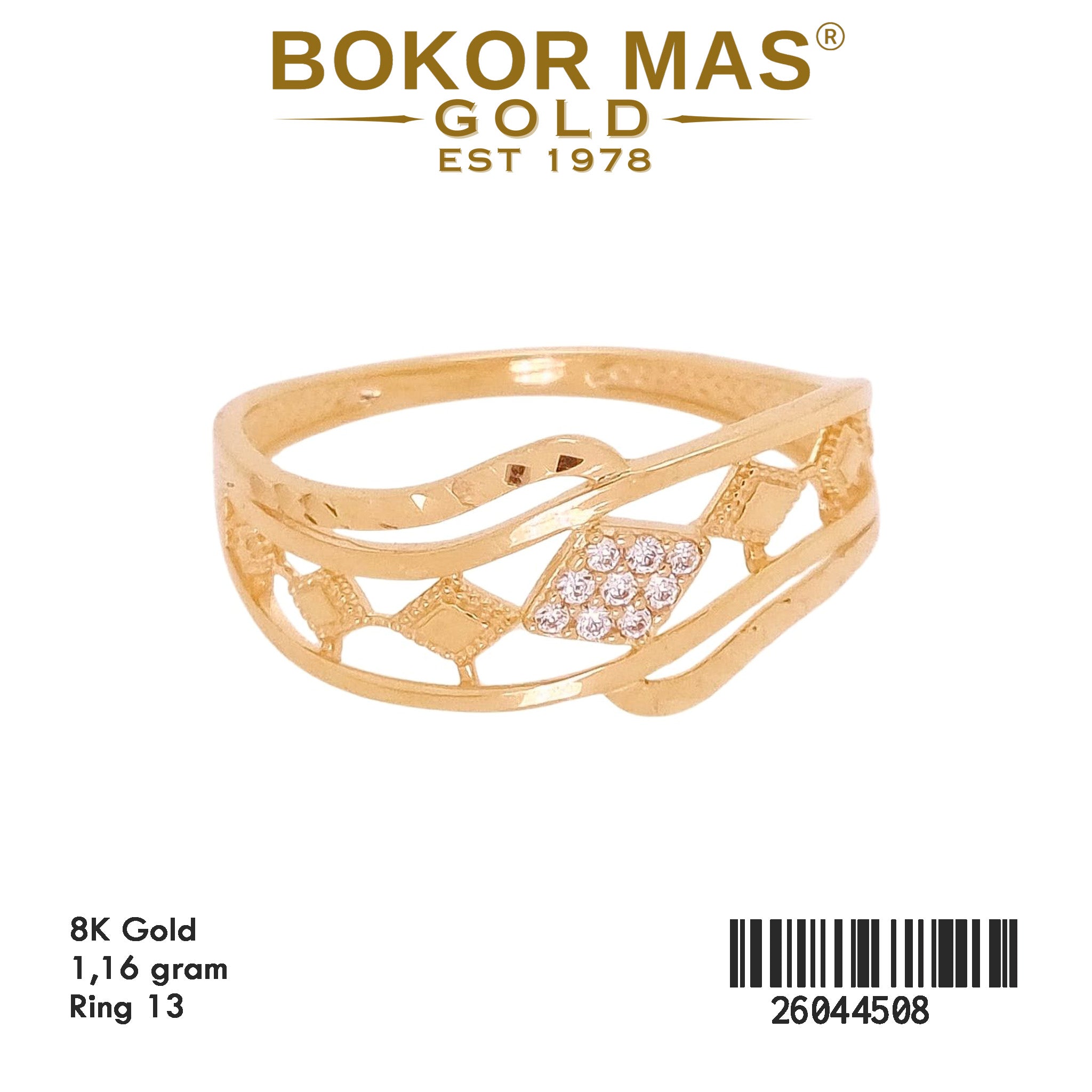 Cincin Variasi Permata - 26044508 - 8K