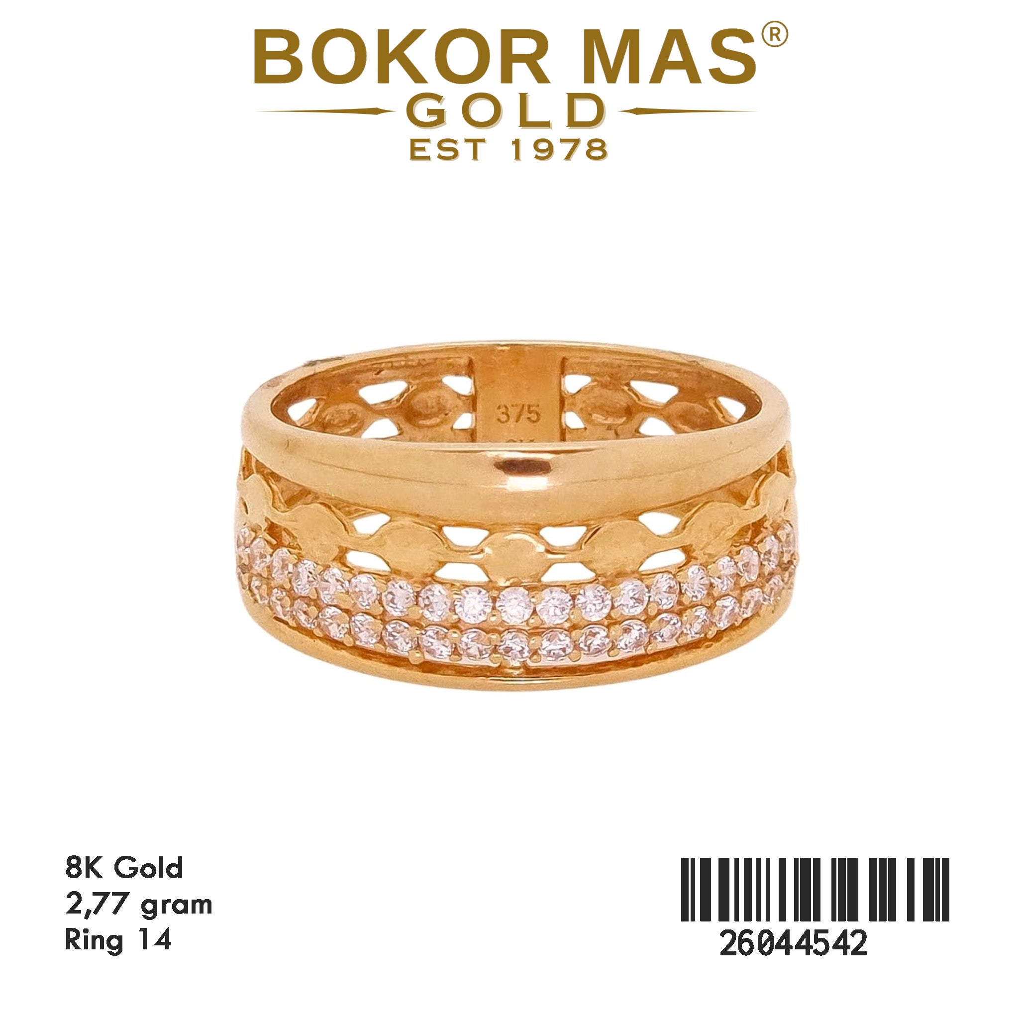 Cincin Variasi Permata -  26044542 - 8K