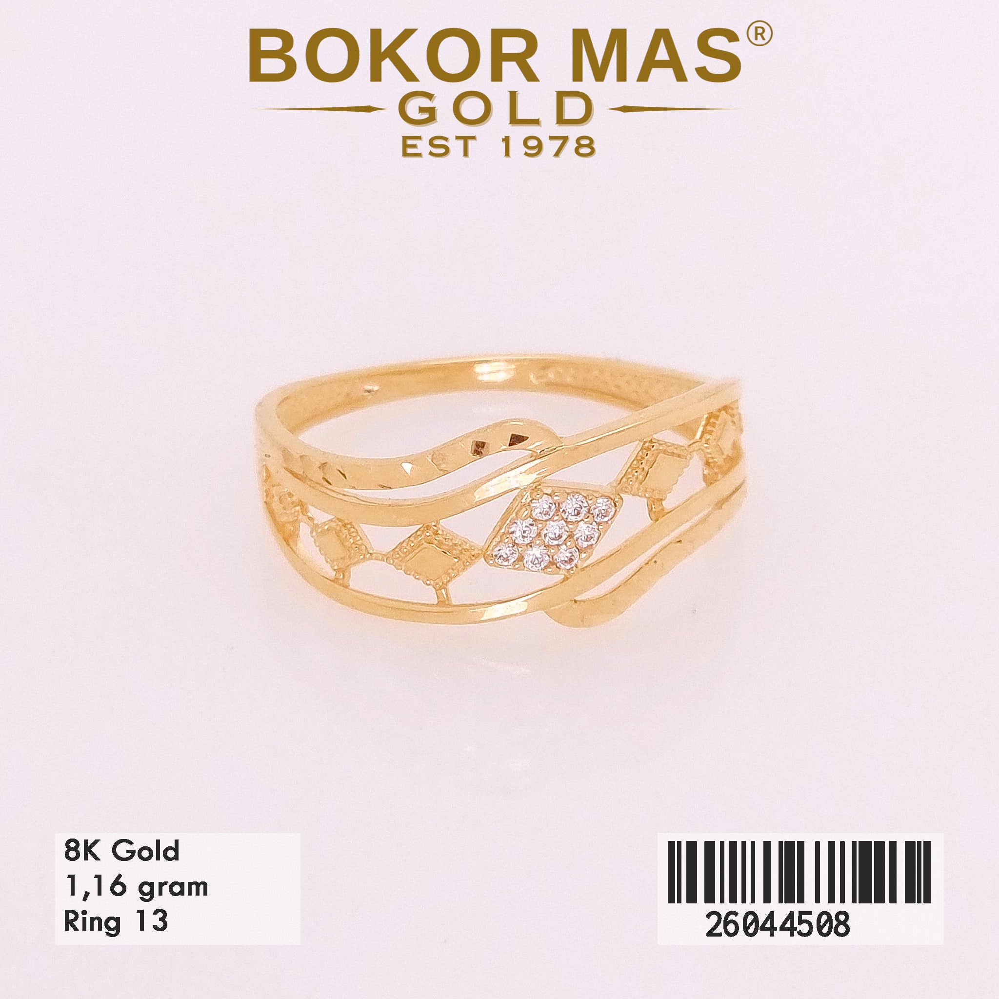Cincin Variasi Permata - 26044508 - 8K