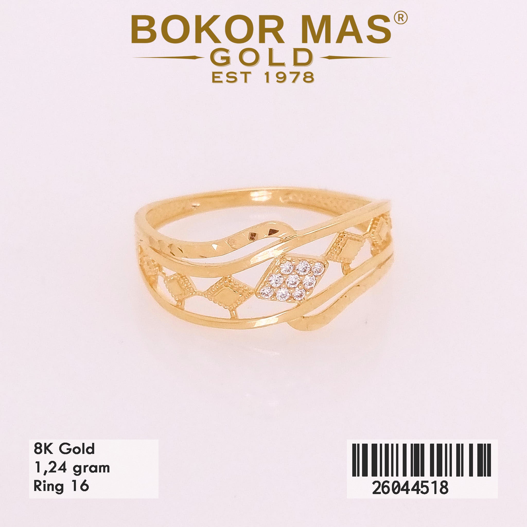 Cincin Variasi Permata - 26044518 - 8K