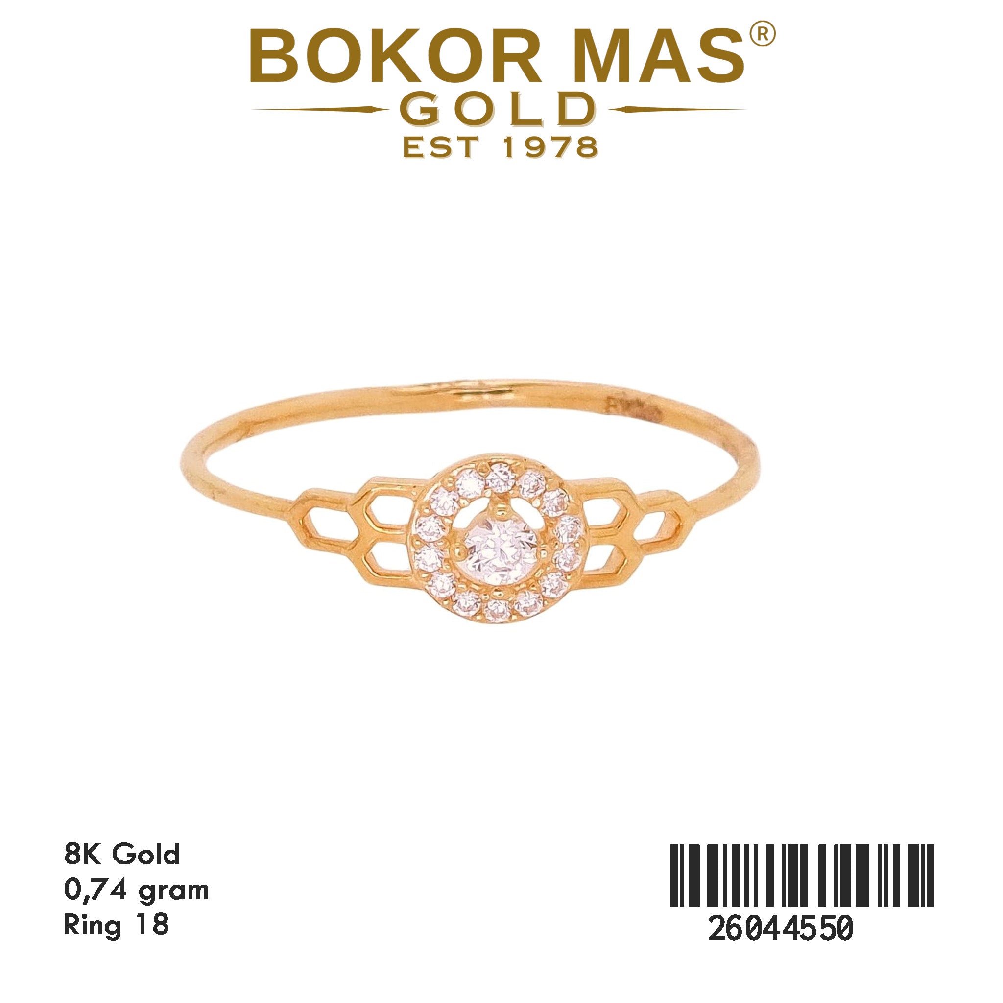 Cincin Variasi Permata - 26044550 - 8K