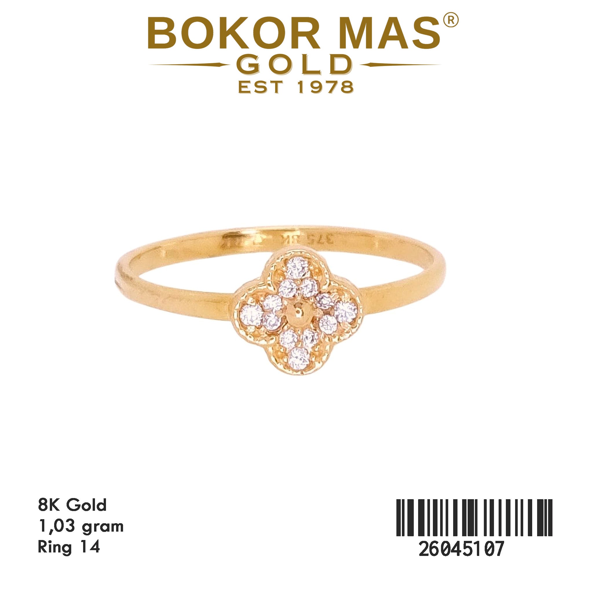 Cincin Variasi Permata - 26045107 - 8K