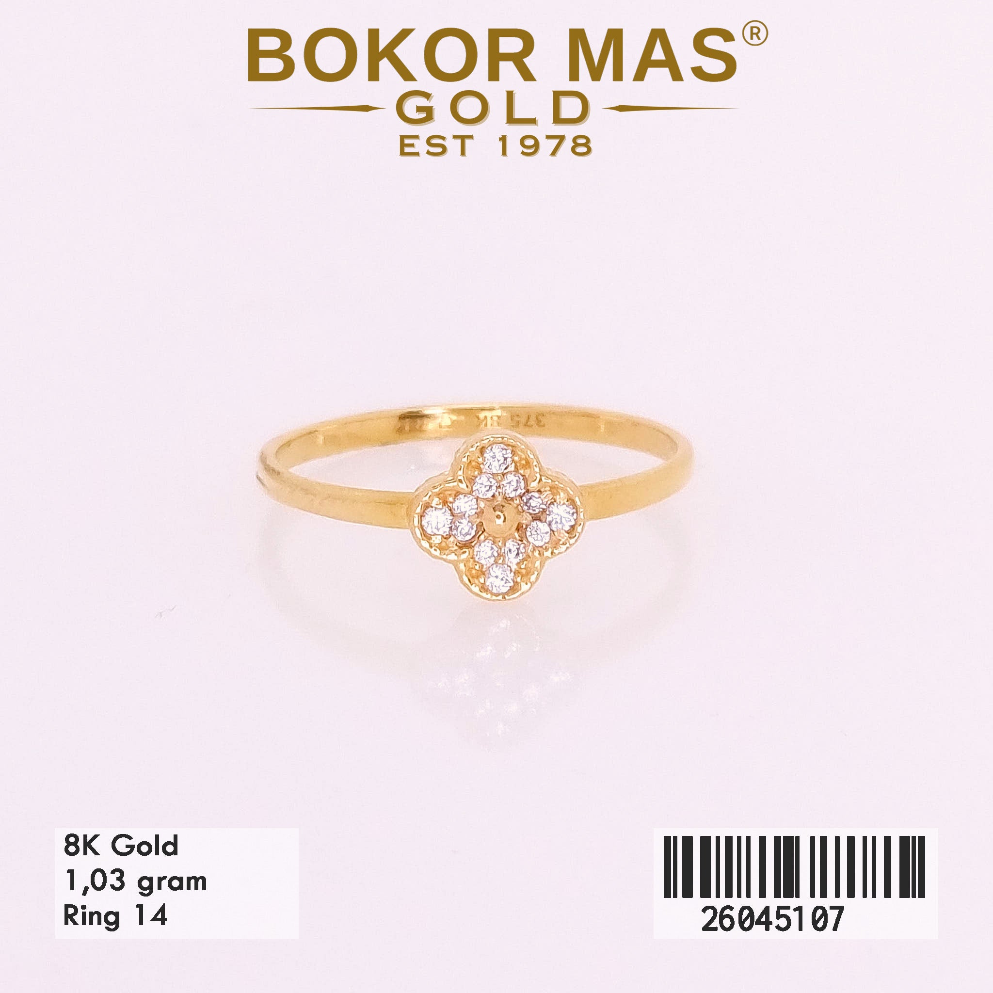 Cincin Variasi Permata - 26045107 - 8K