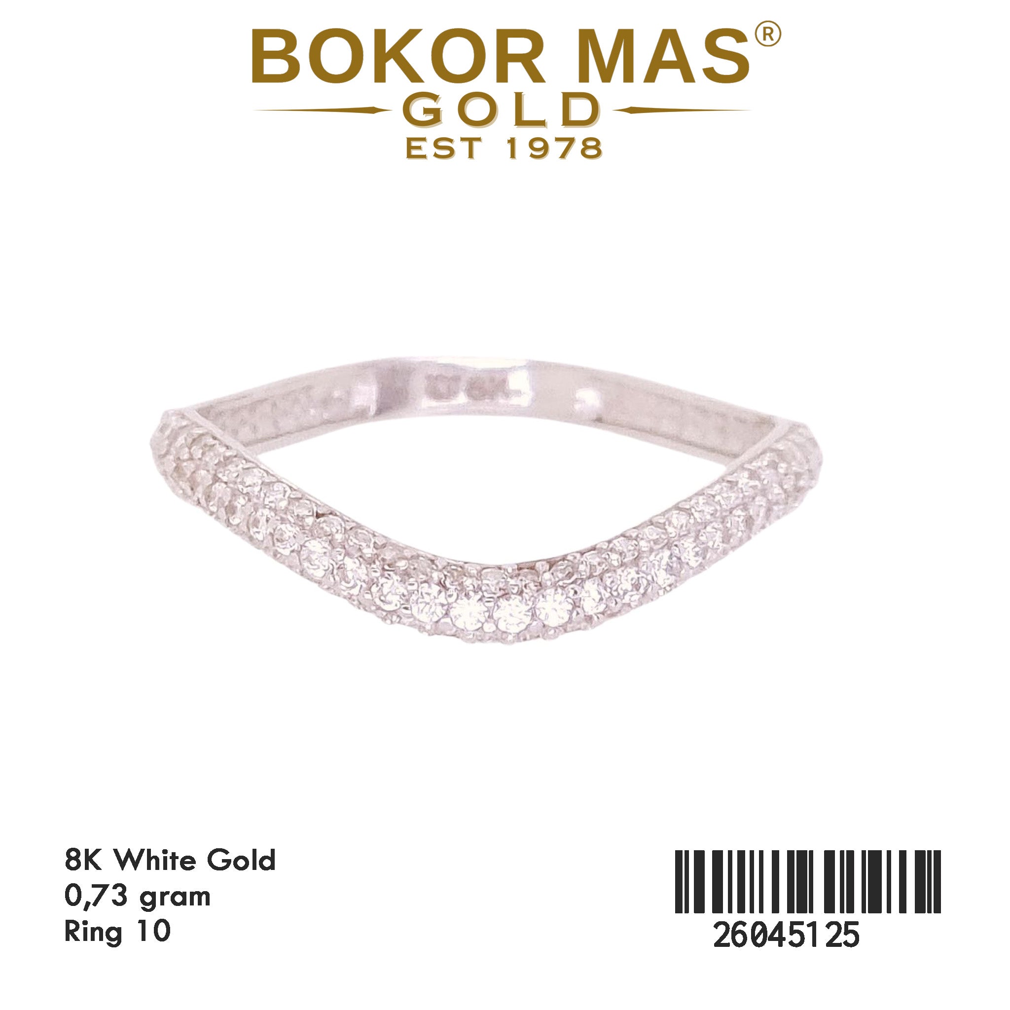 Cincin Variasi Permata Whitegold - 26045125 - 8K