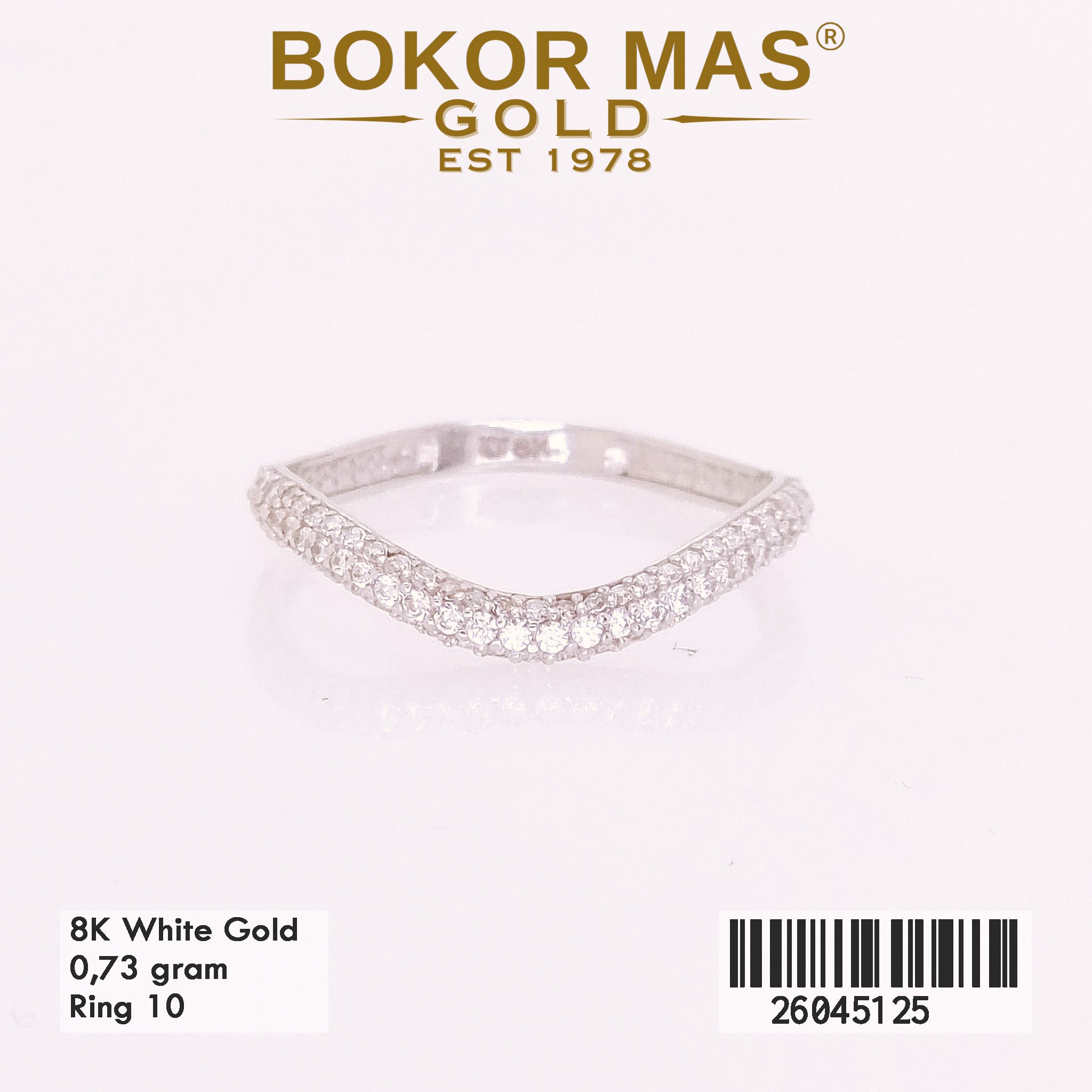 Cincin Variasi Permata Whitegold - 26045125 - 8K