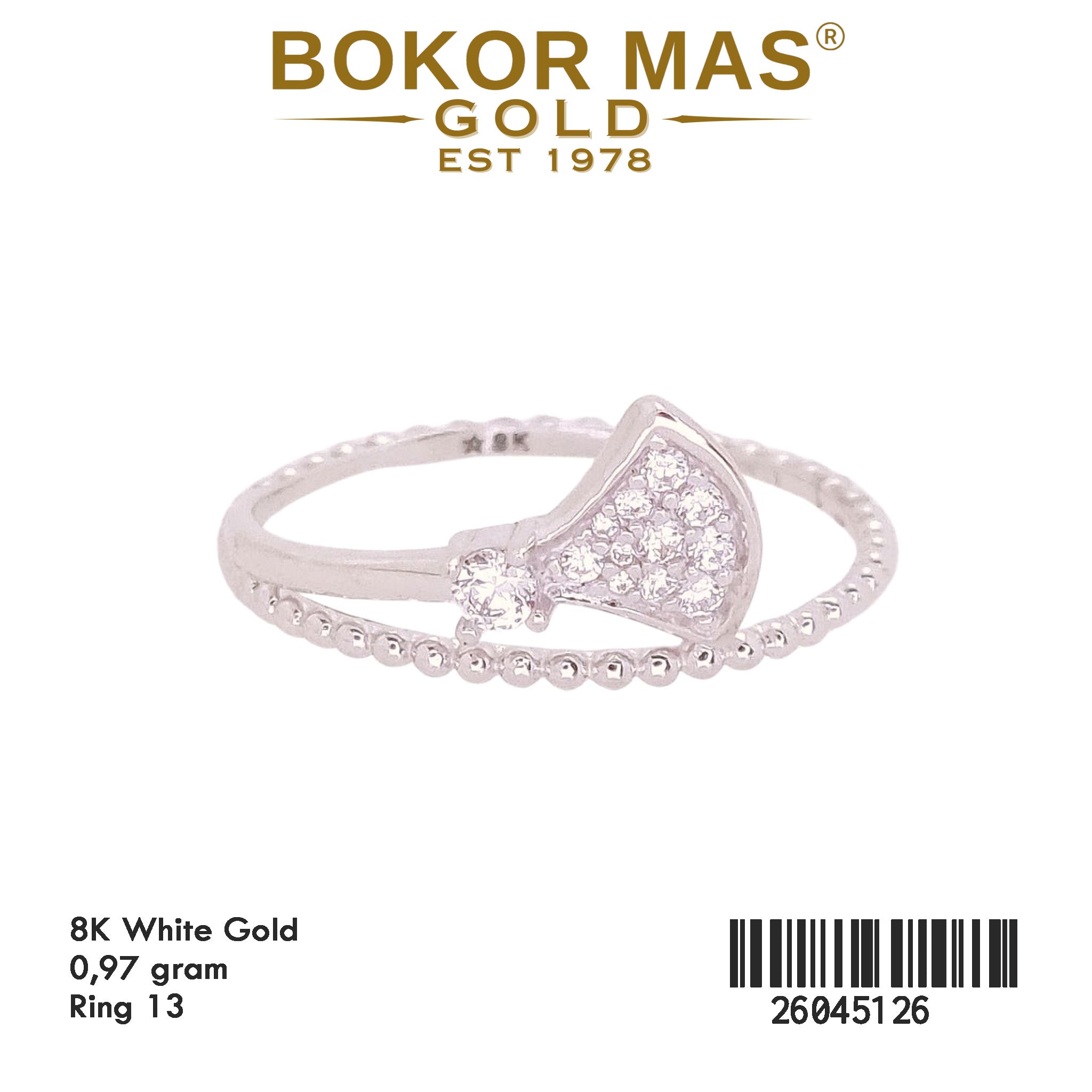 Cincin Variasi Diva Permata Whitegold - 26045126 - 8K