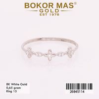 Cincin Variasi Pemata Whitegold - 26045114 - 8K