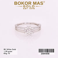 Cincin Variasi Bunga Permata Whitegold - 26044988 - 8K