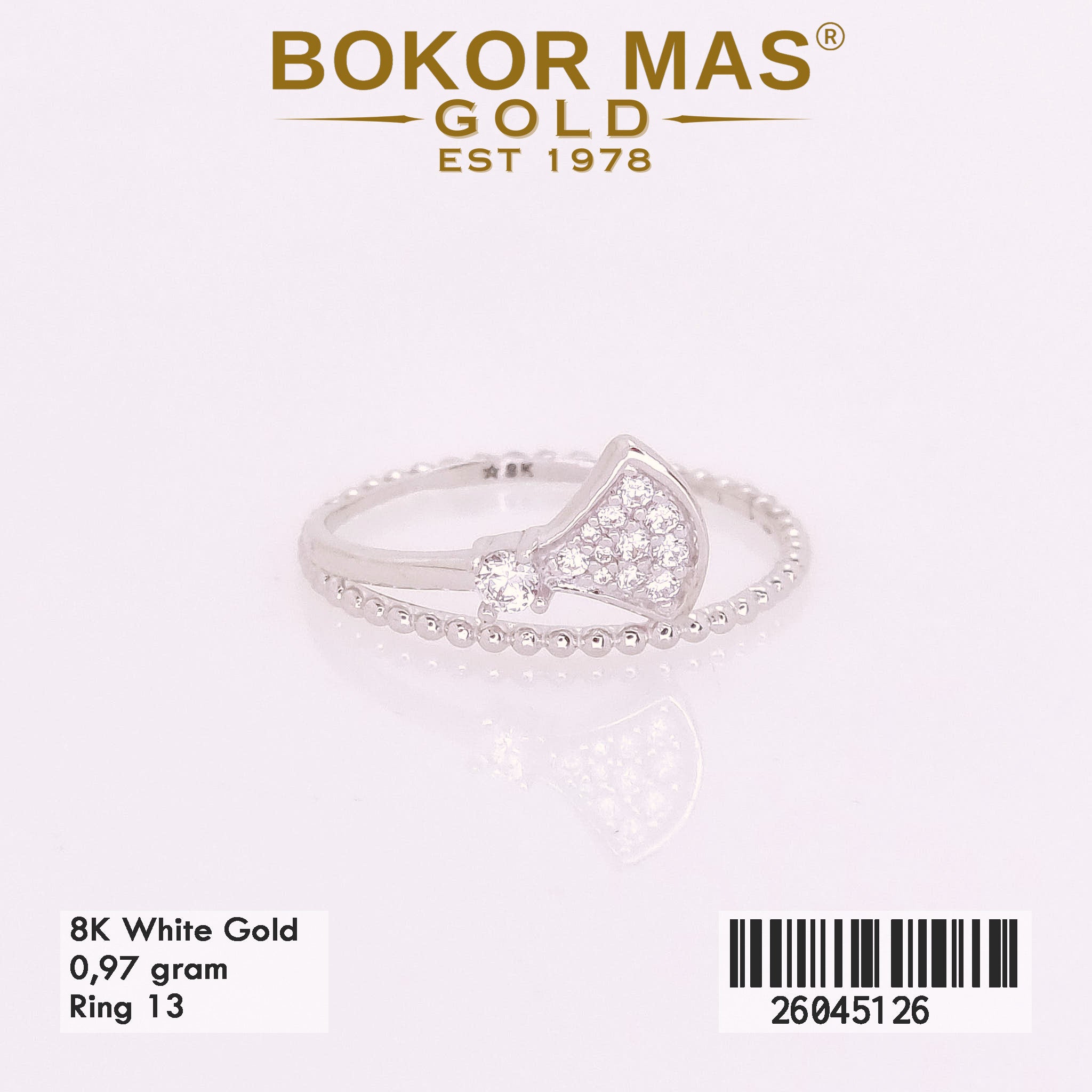 Cincin Variasi Diva Permata Whitegold - 26045126 - 8K