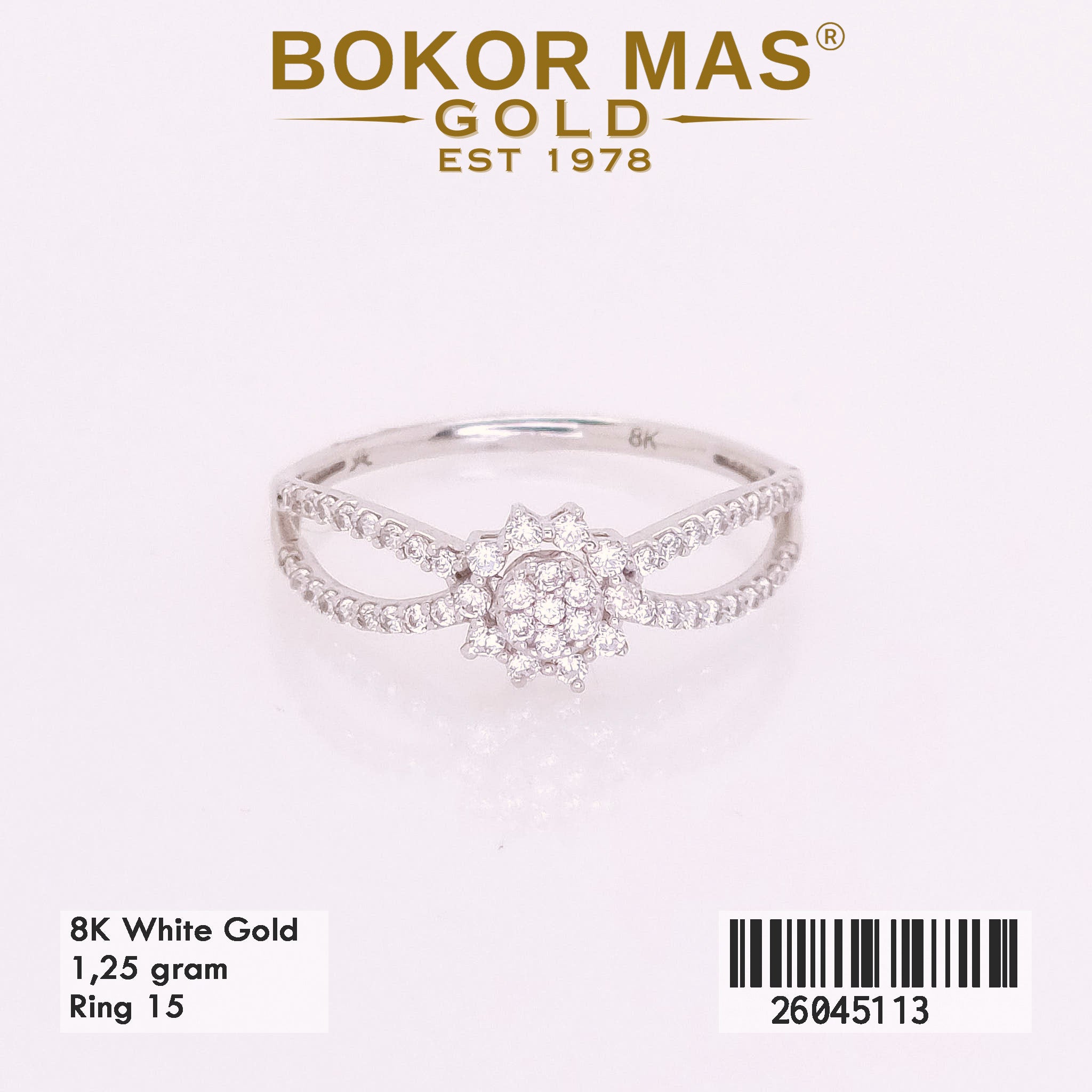 Cincin Variasi Permata Whitegold - 26045113 - 8k