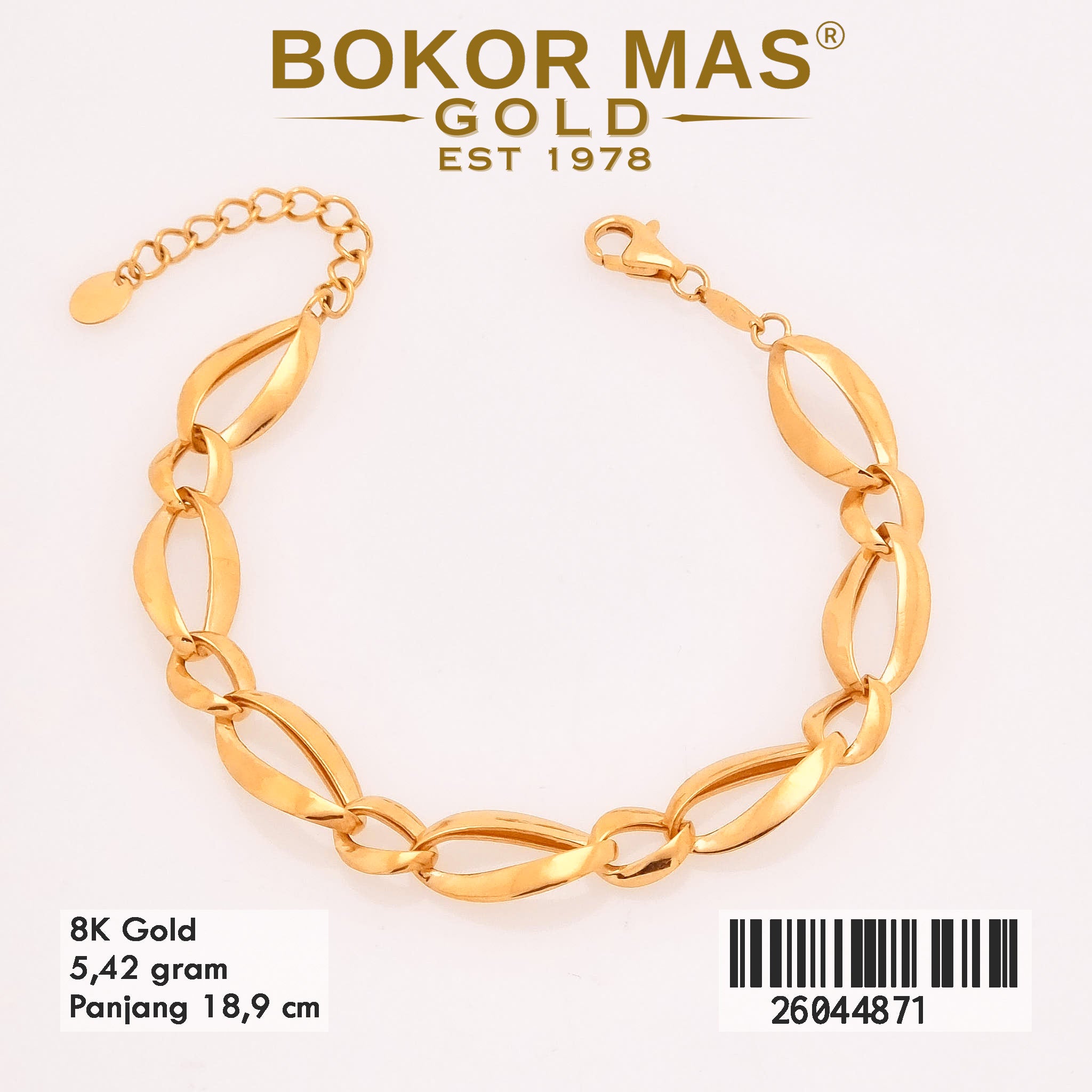 Gelang Rantai Model Plakatau - 26044871 - 8K