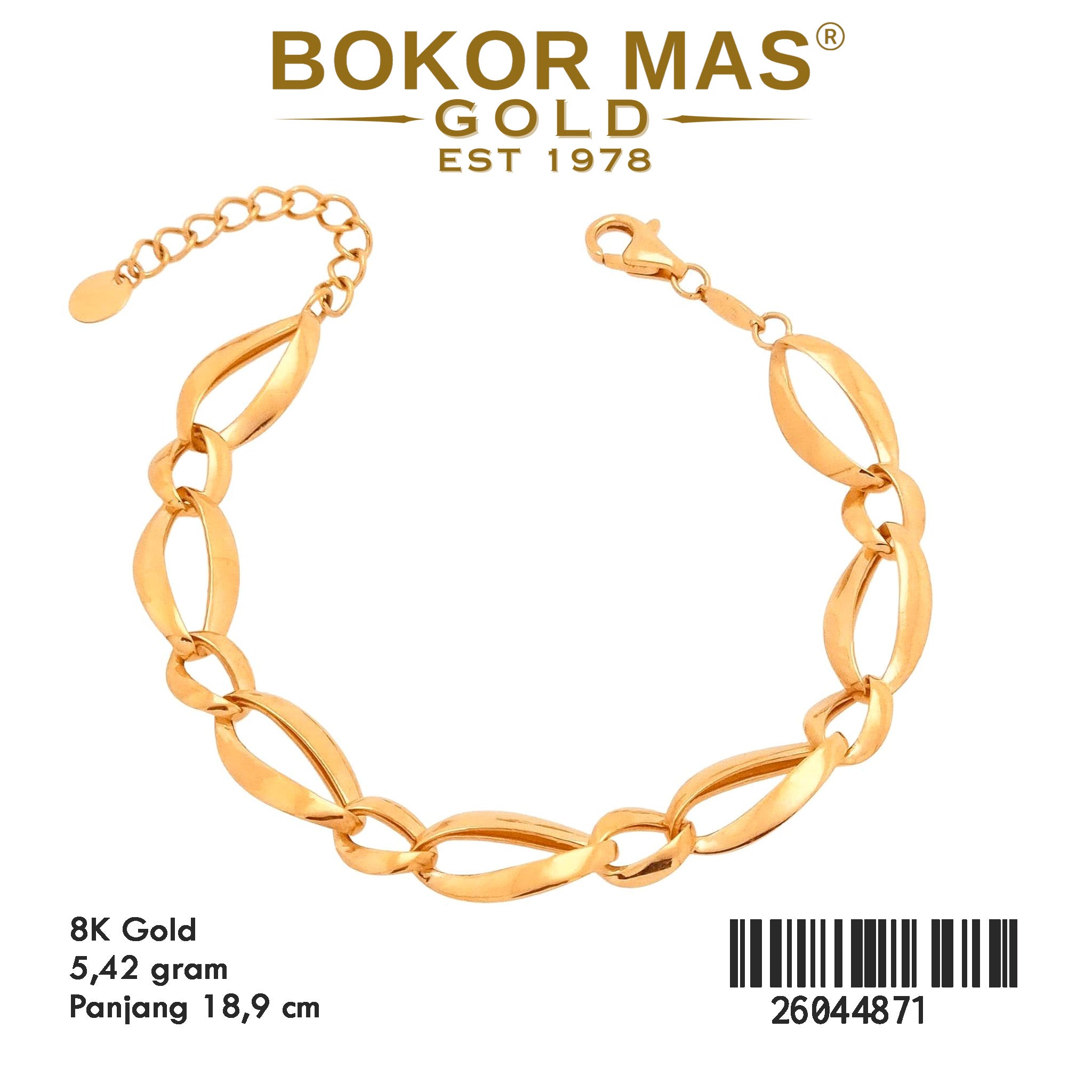 Gelang Rantai Model Plakatau - 26044871 - 8K
