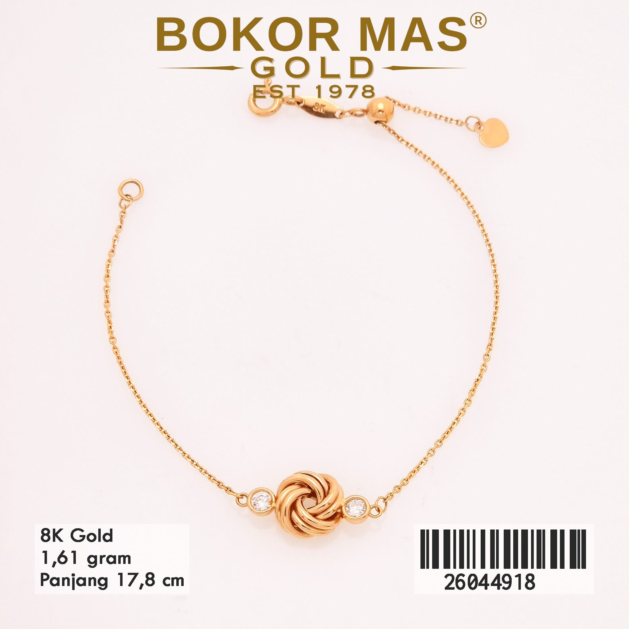 Gelang Rantai Siem Serut Eternal Knot - 26044918 - 8K