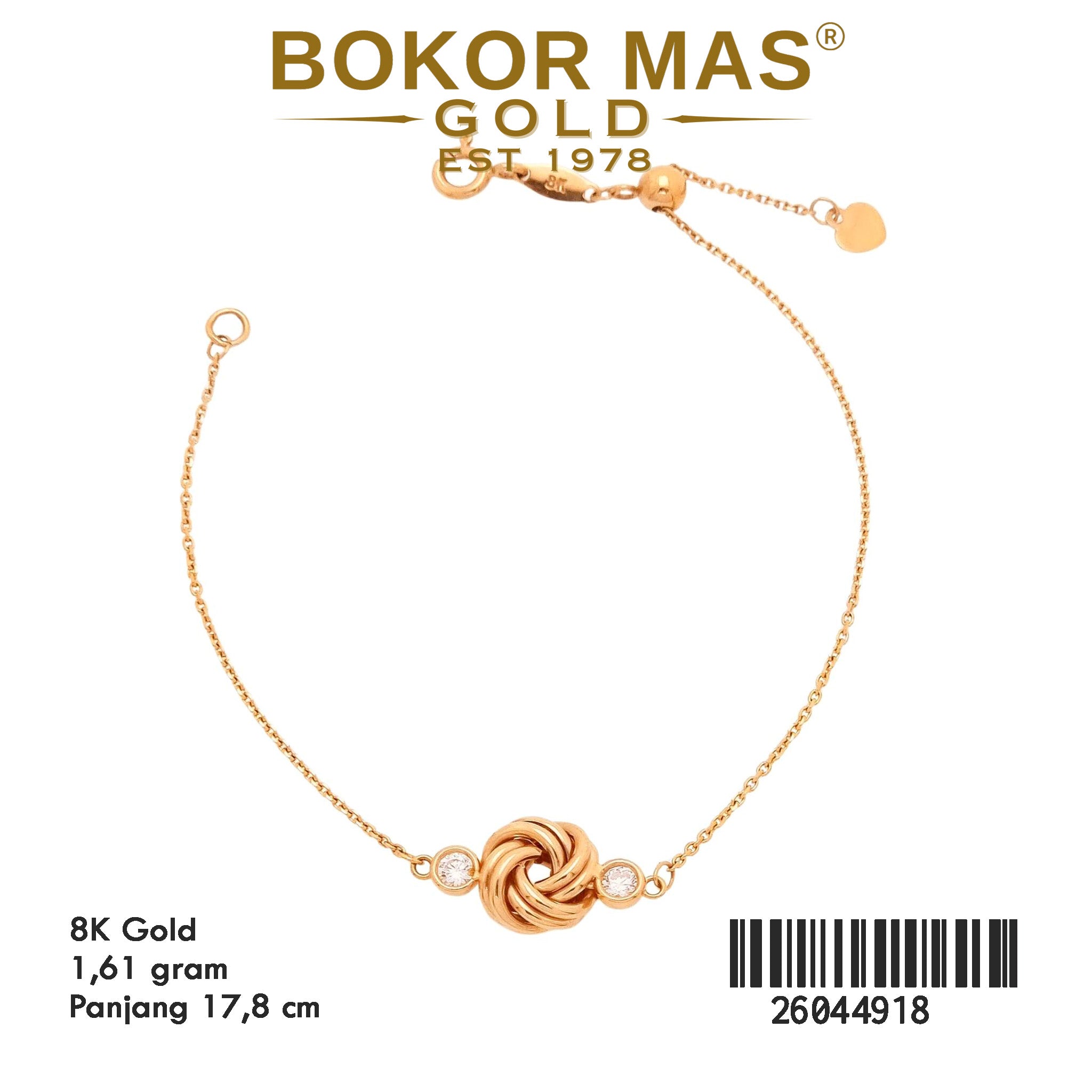Gelang Rantai Siem Serut Eternal Knot - 26044918 - 8K