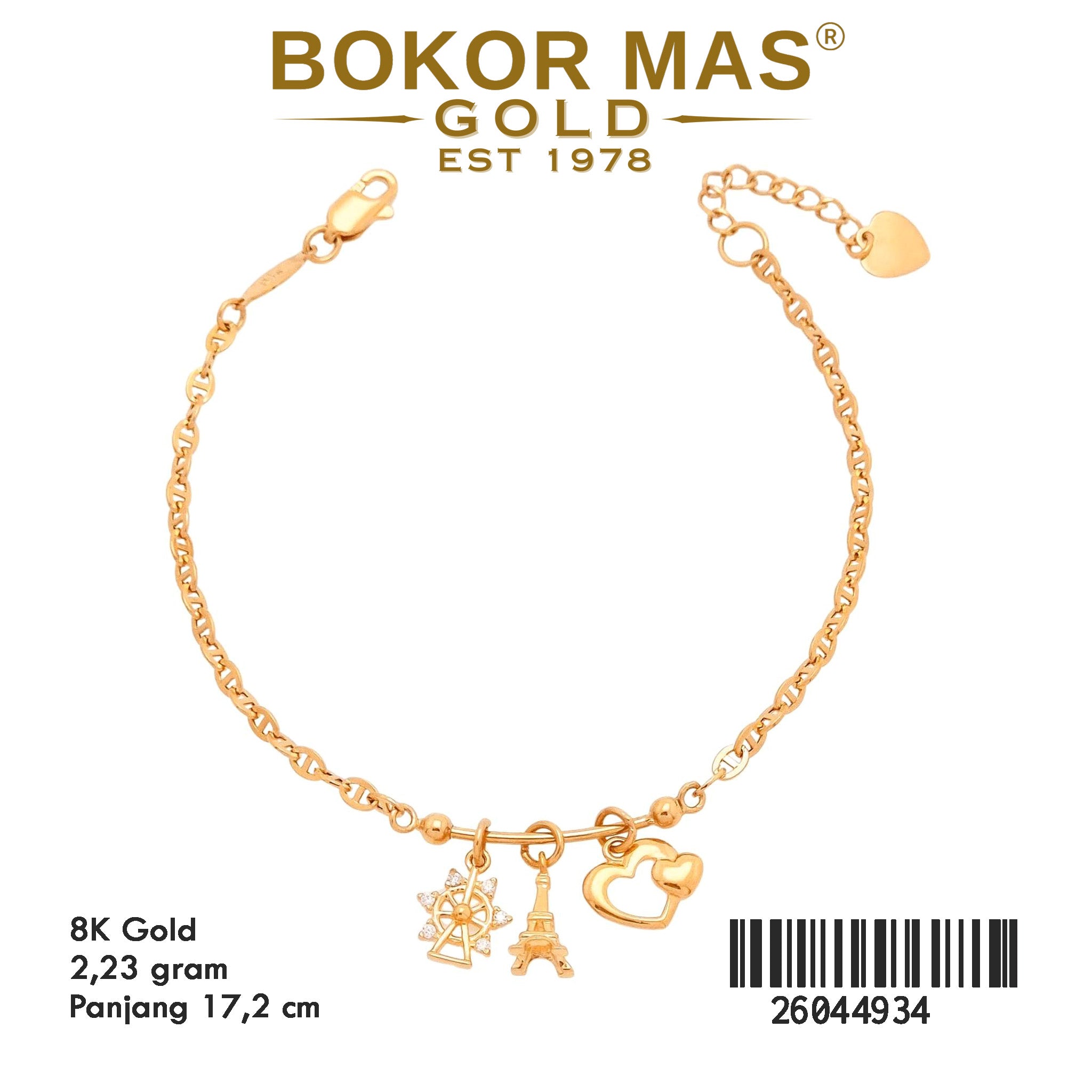 Gelang Rantai Hermei Mainan - 26044934 - 8K