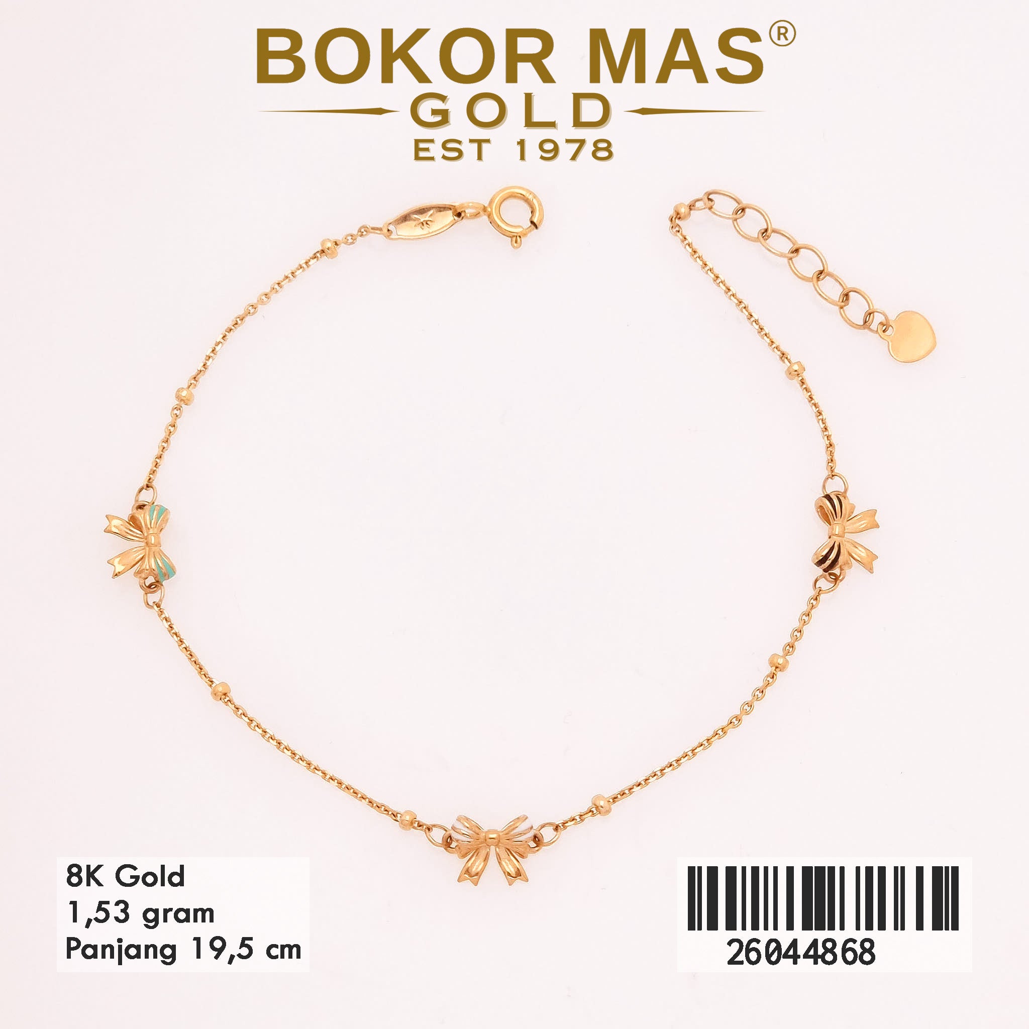 Gelang Rantai Jedar Model Pita - 26044868 - 8K