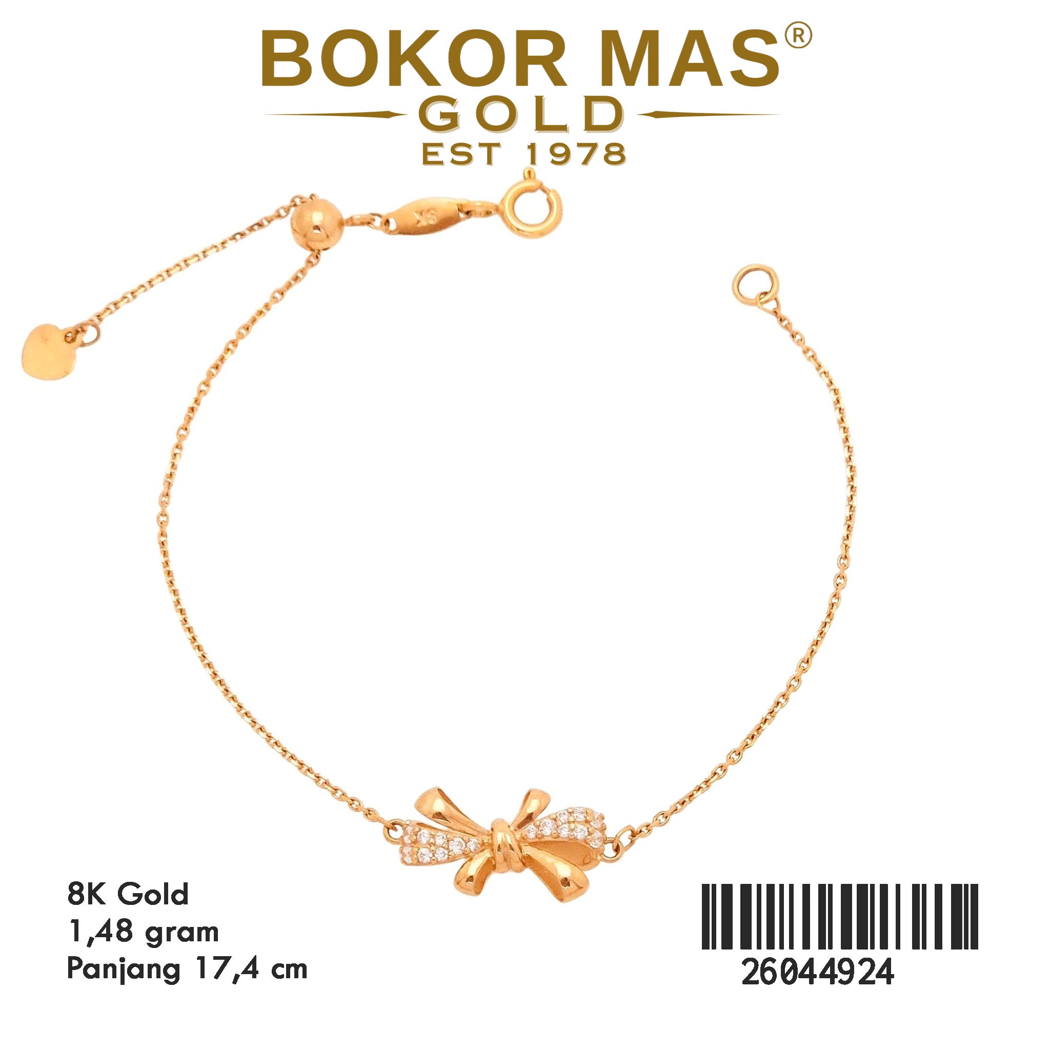 Gelang Rantai Siem Serut Pita - 26044924 - 8K