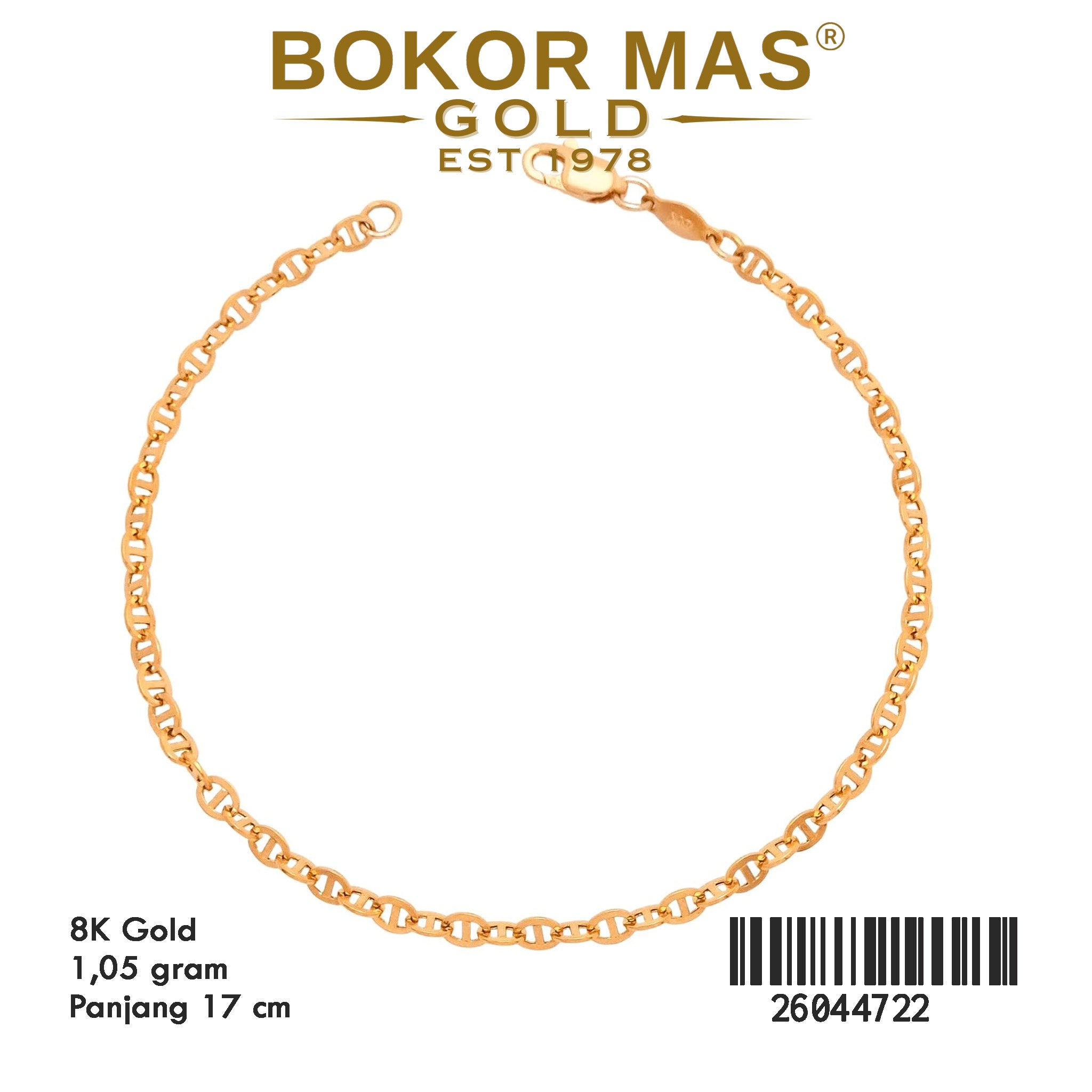 Gelang Rantai Model Hermei  -  26044722 - 8K