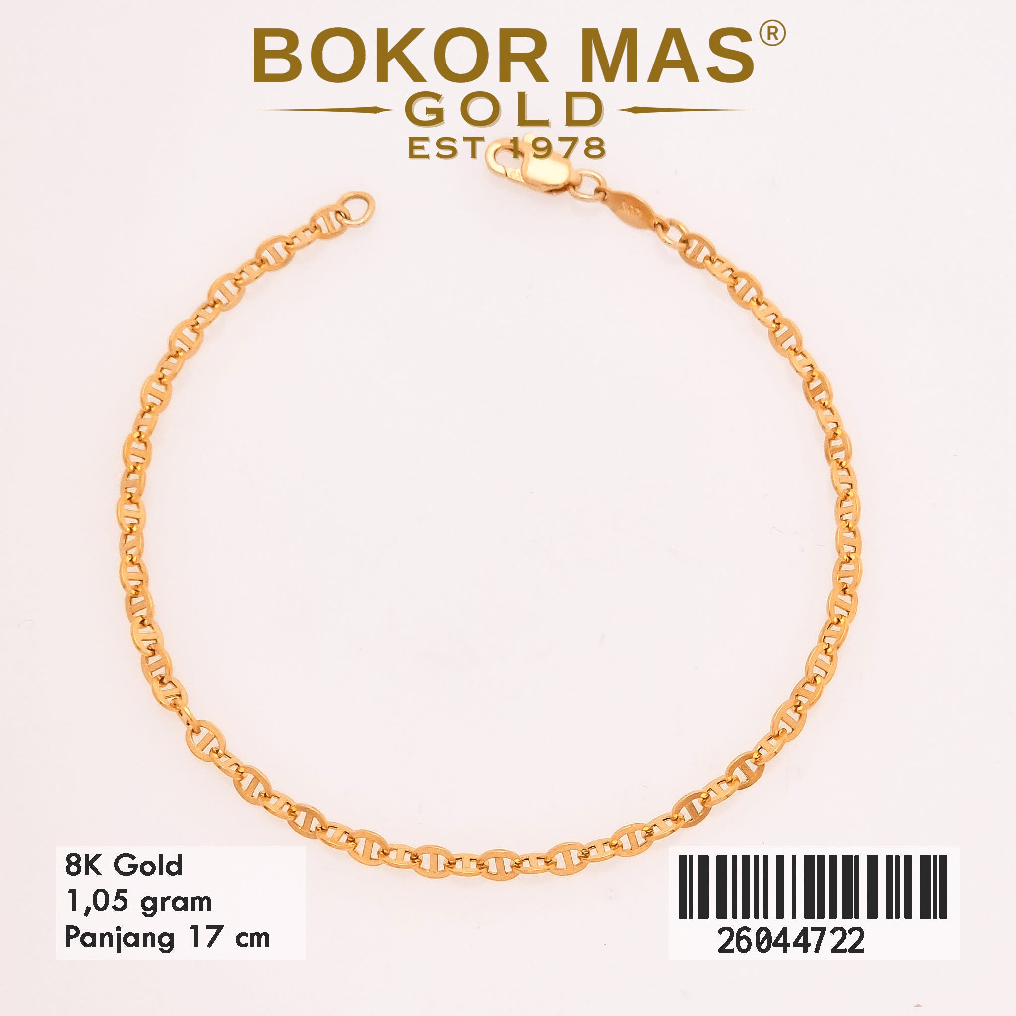 Gelang Rantai Model Hermei  -  26044722 - 8K