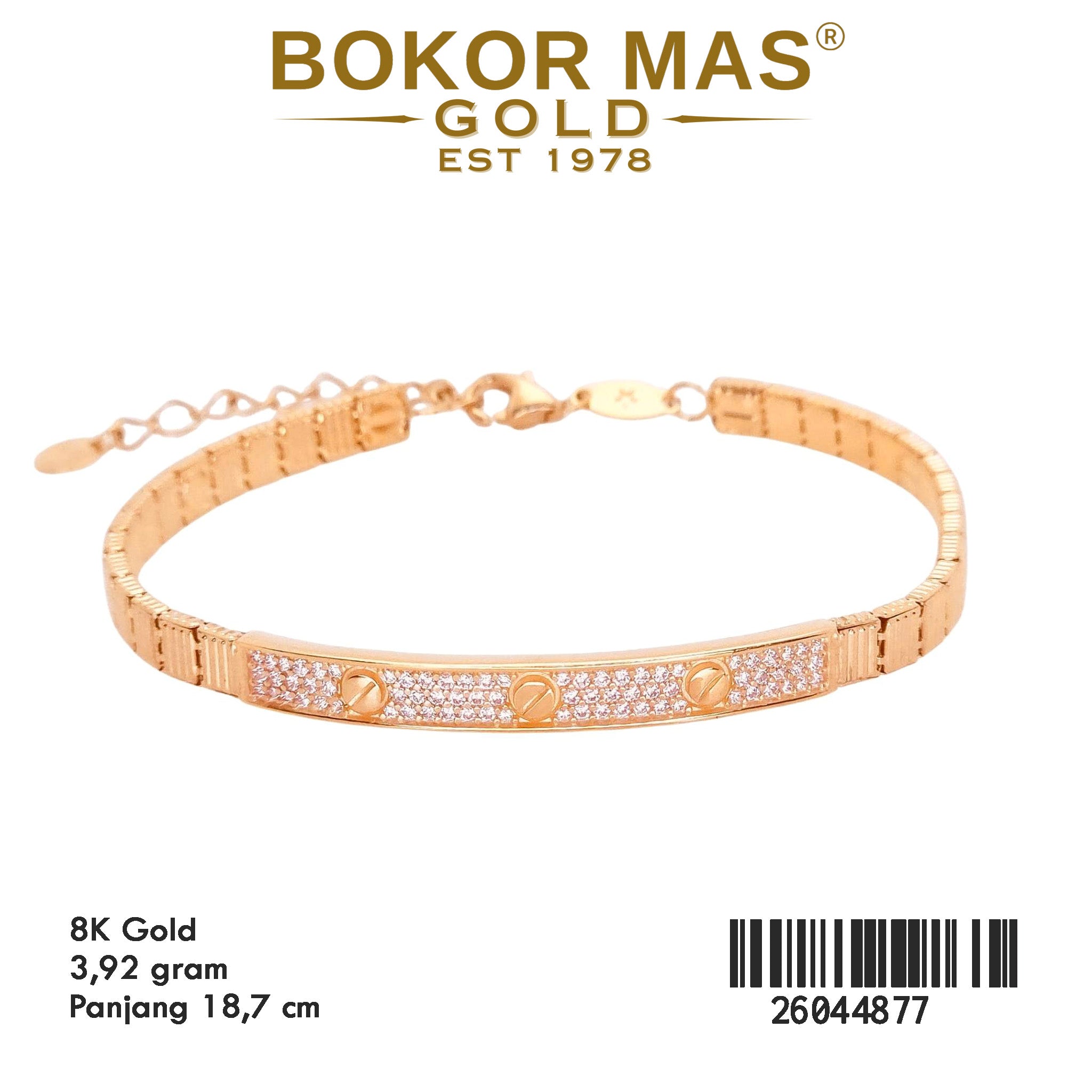 Gelang Rantai Model Permata - 26044877 - 8K