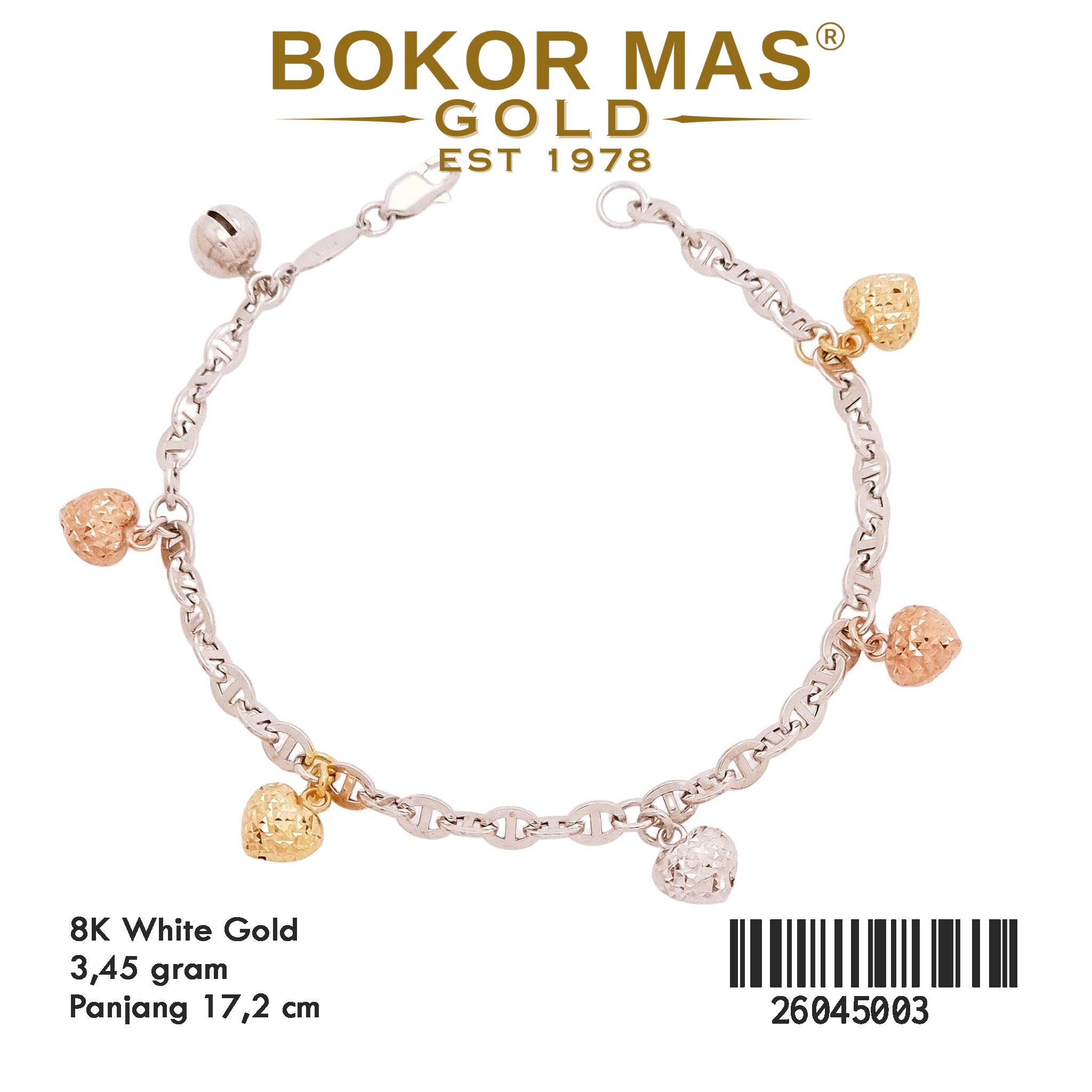 Gelang Rantai Hermei Mainan 3D - 26045003 - 8K