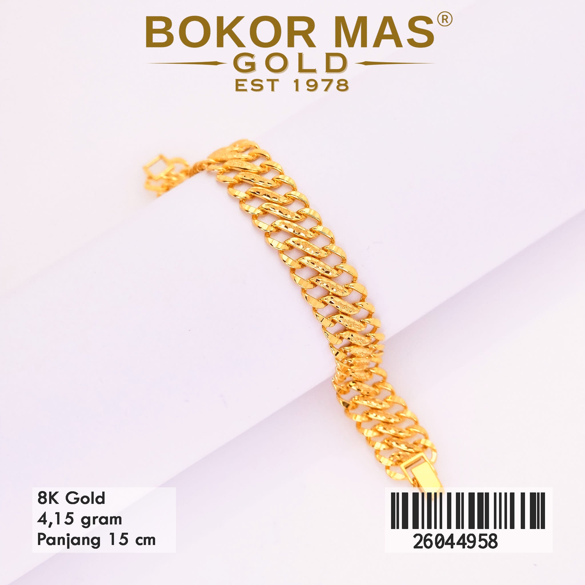 Gelang Rantai Rolex Kuning - 26044958 - 8K