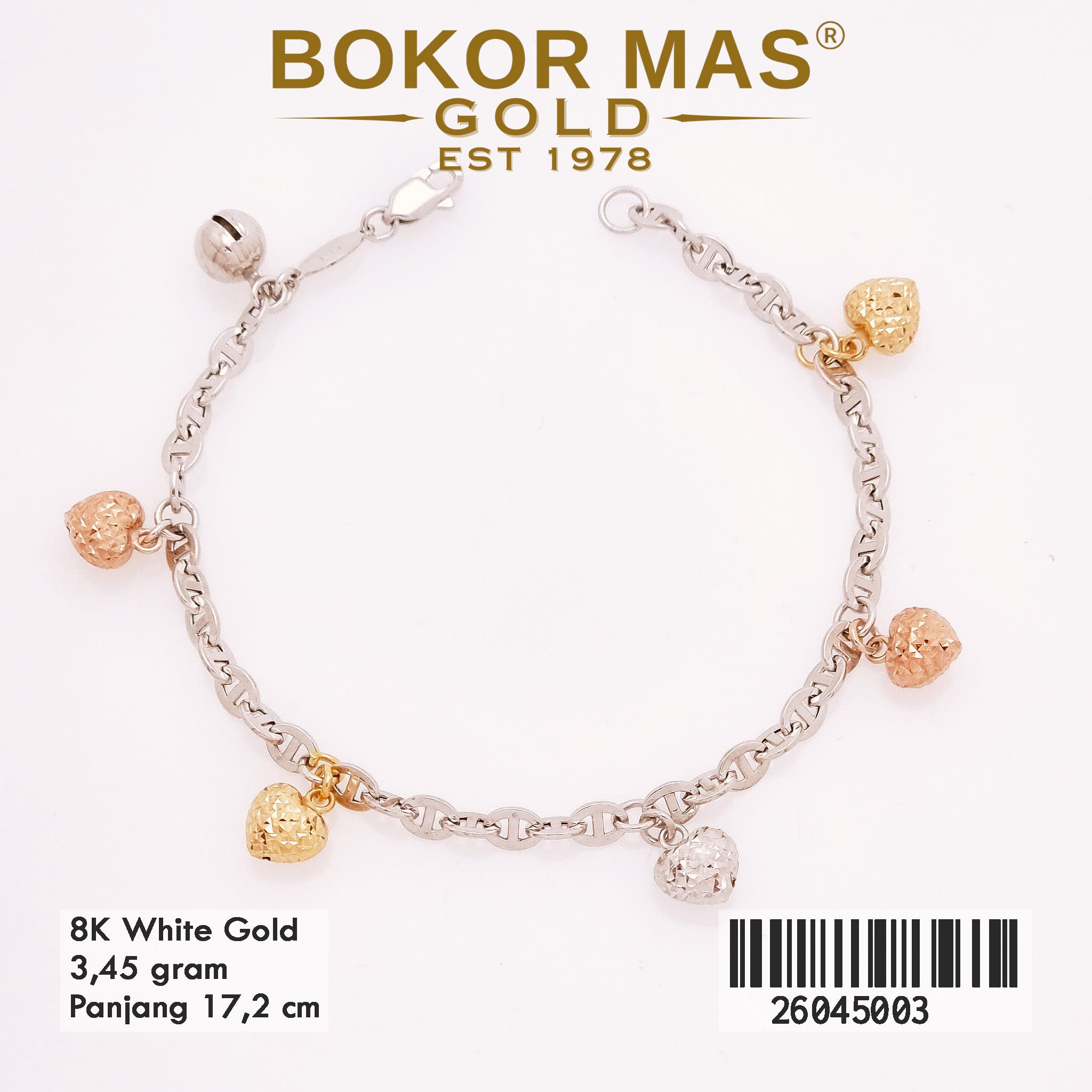 Gelang Rantai Hermei Mainan 3D - 26045003 - 8K