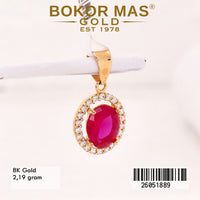 Liontin Permata Merah 26051889 - 8K