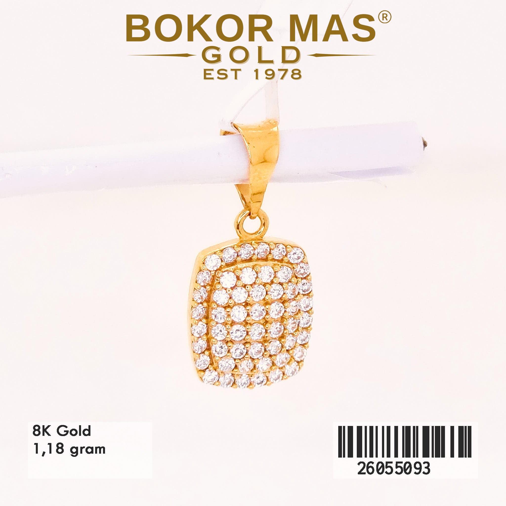 Liontin Permata Model Kotak - 26055093 - 8K