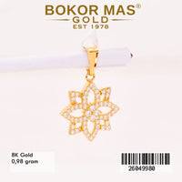Liontin Permata Model Bunga - 26049980 - 8K