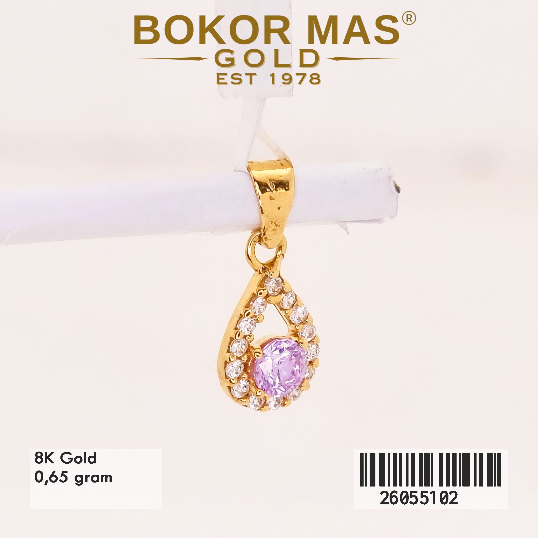 Liontin Permata Pink - 26055102 - 8K