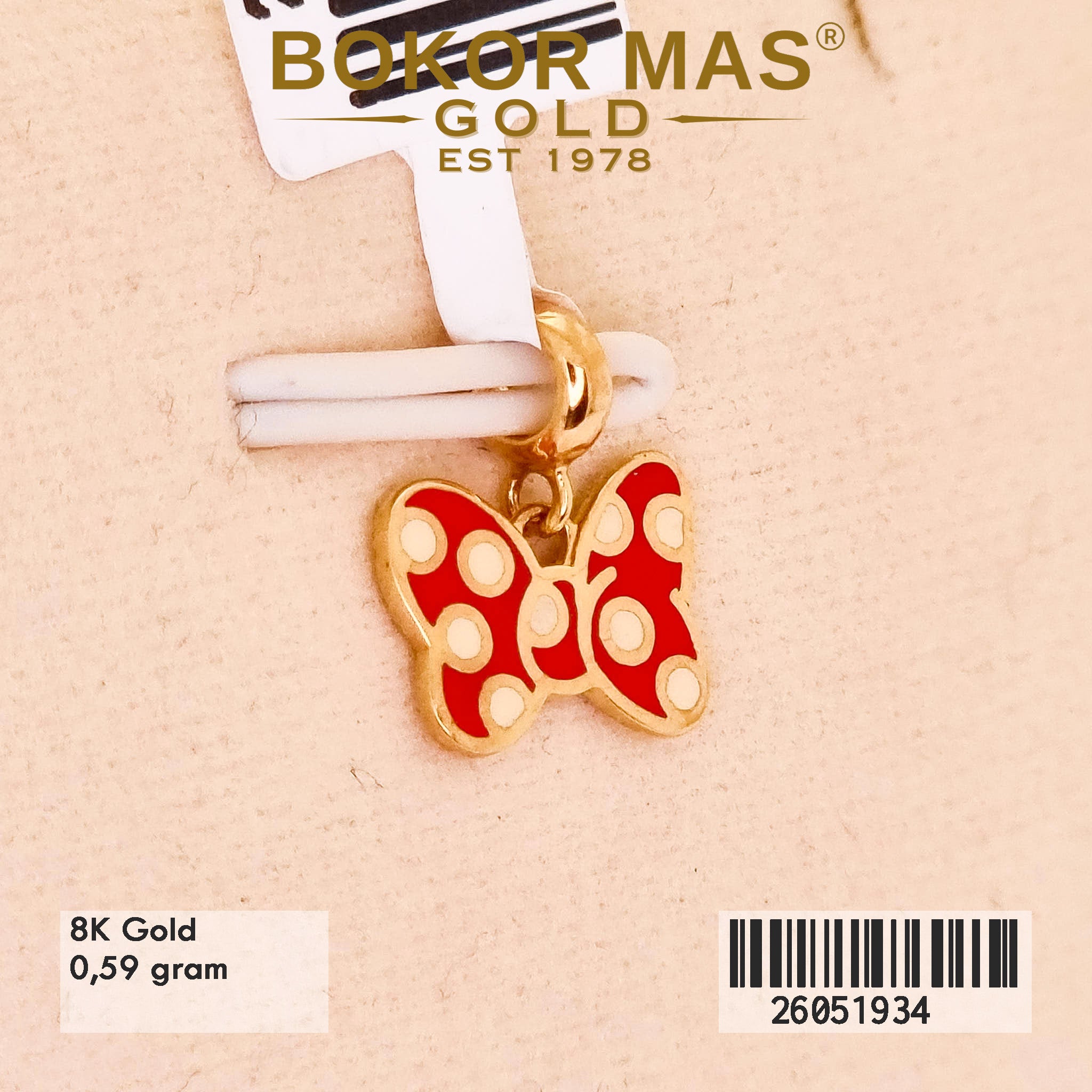 Liontin Model Pita Cat Merah - 26051934 - 8K