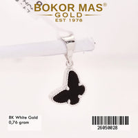 Liontin Model Cat Hitam White Gold - 26050028 - 8K