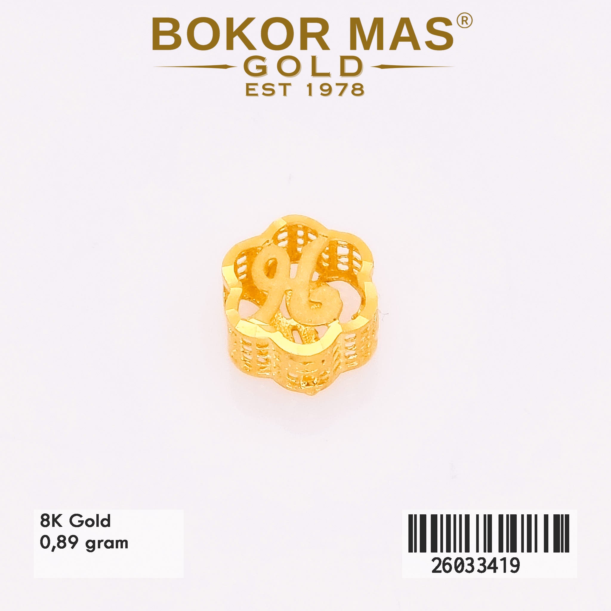 Liontin Letter Huruf H - 26033419 - 8K