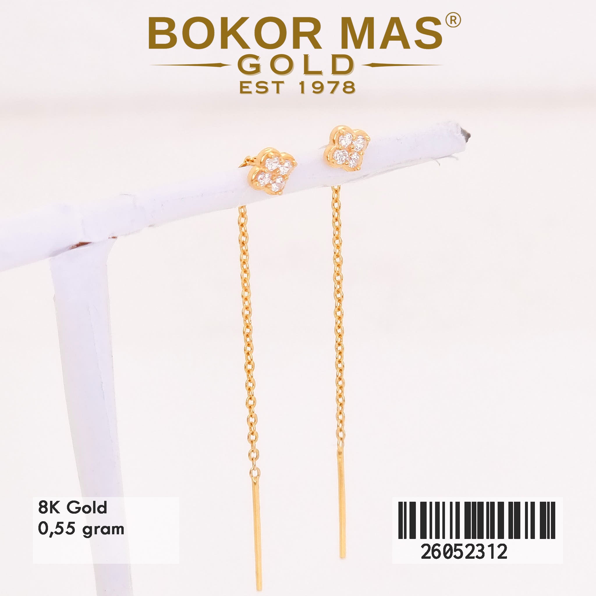 Anting Selundupan Bunga Permata - 26052312 - 8k