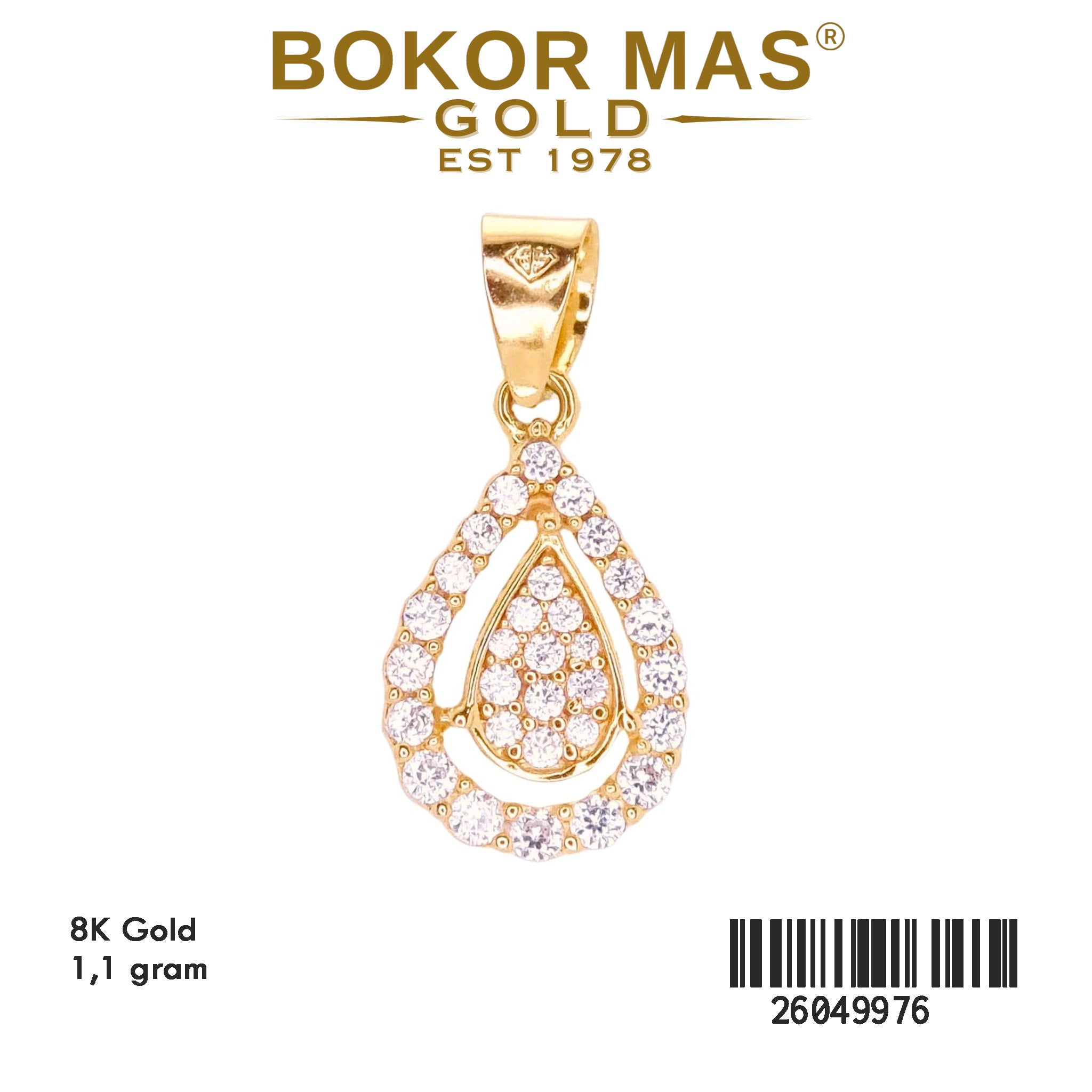 Liontin Permata Model Tetes - 26049976 - 8K
