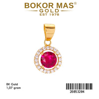 Liontin Permata Merah 26053204 - 8K