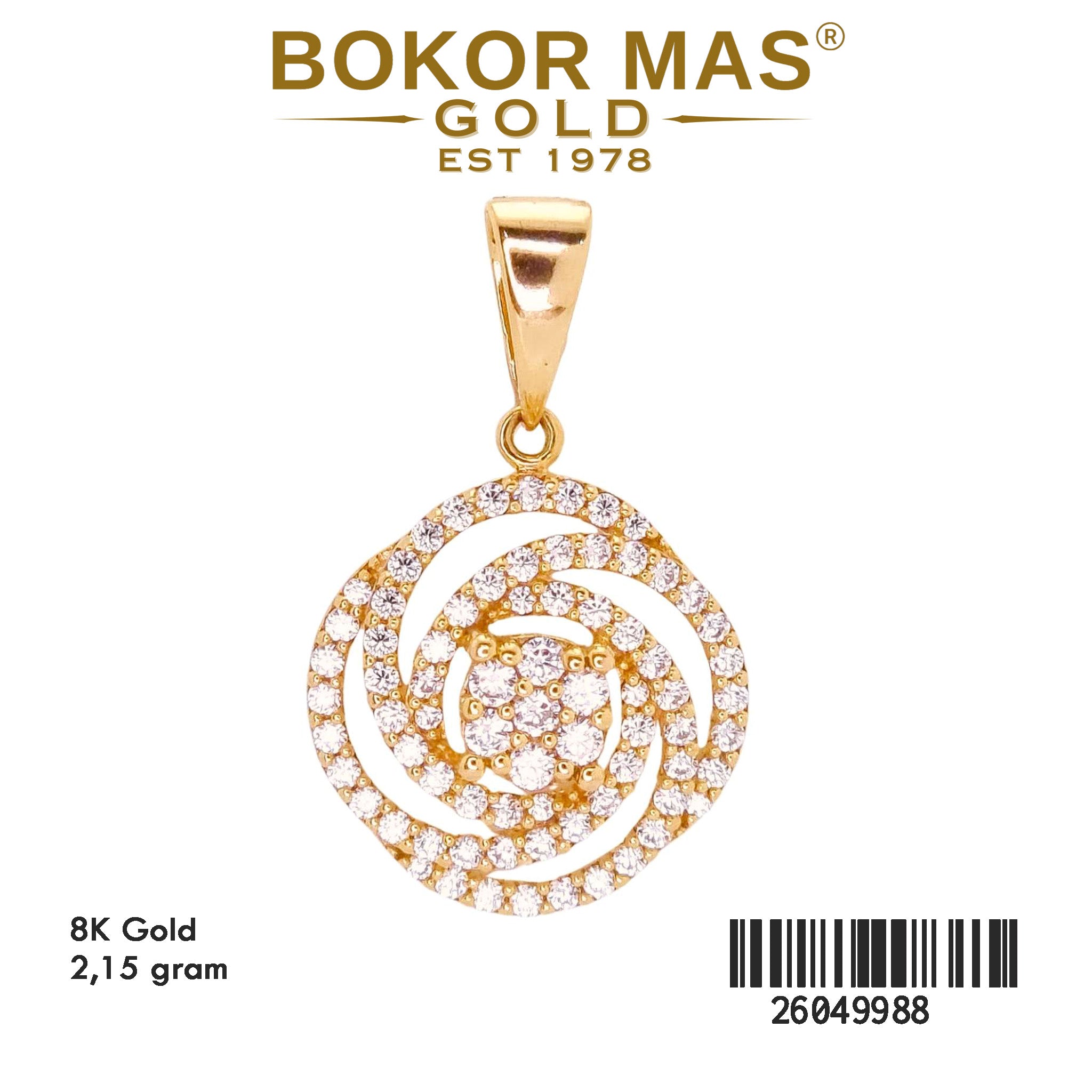Liontin Model Permata - 26049988 - 8K