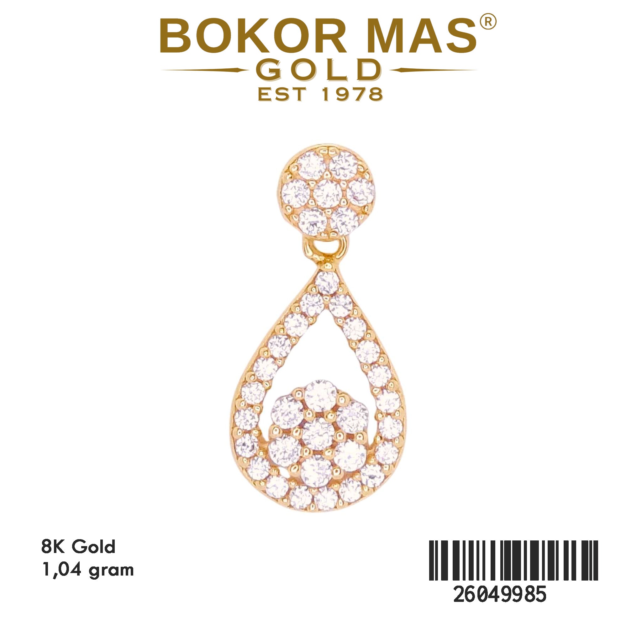 Liontin Permata Model Tetes - 26049985 - 8K