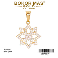 Liontin Permata Model Bunga - 26049980 - 8K