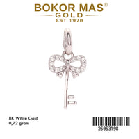 Liontin Model Kunci Permata White Gold - 26053198 - 8K