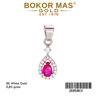 Liontin Permata Merah White Gold - 26050031 - 8K
