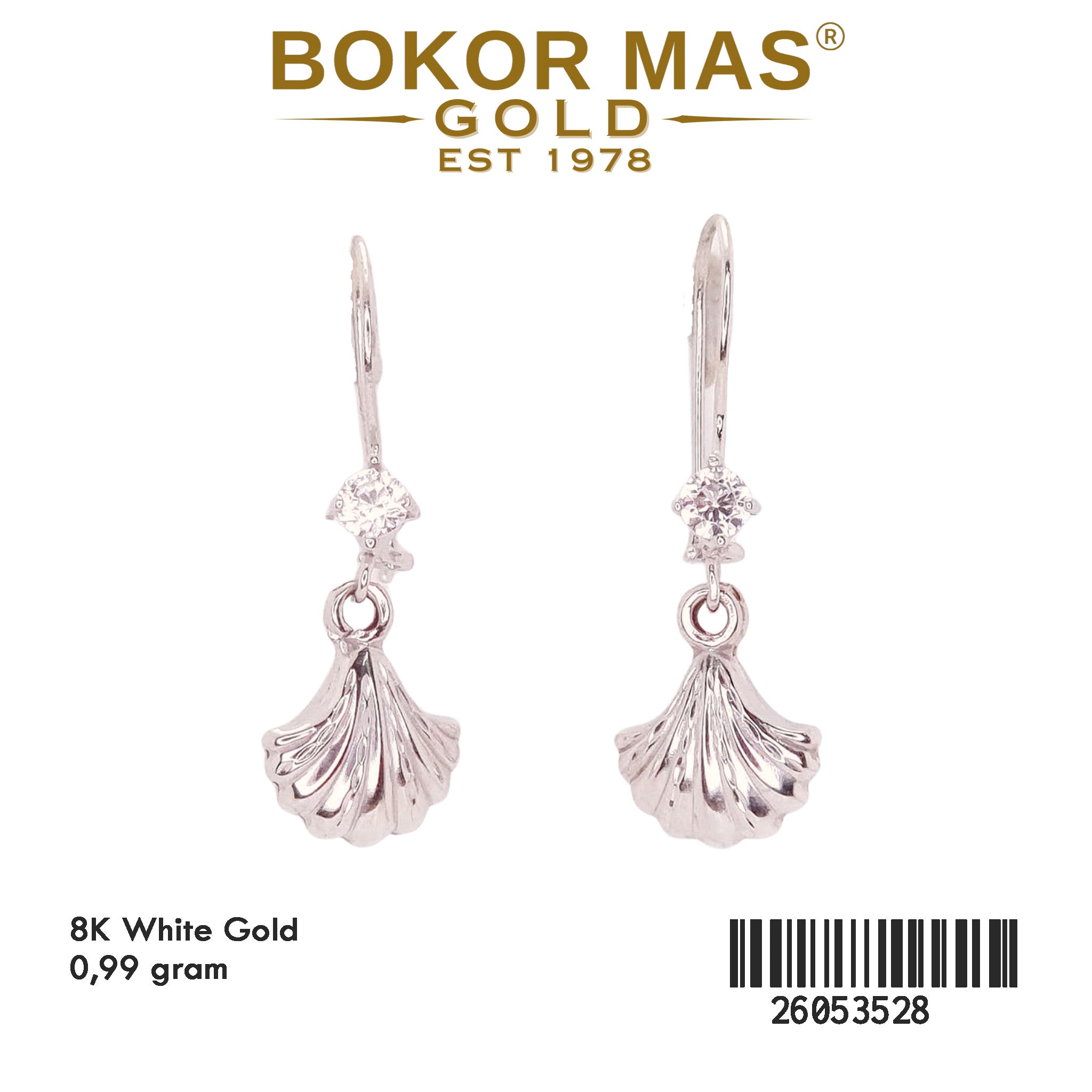 Anting Gerak Model Kerang - 26053528 - 8K